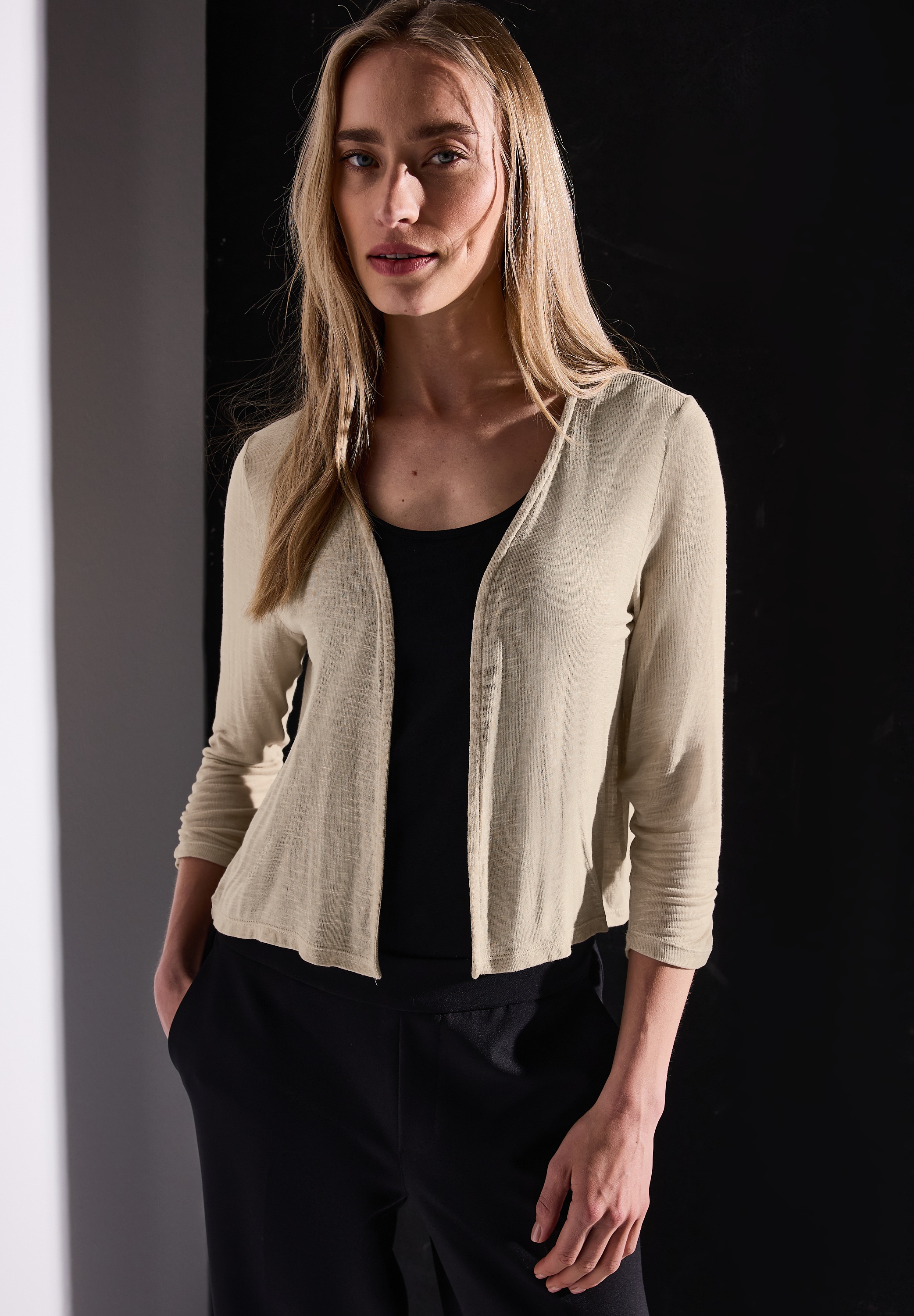 STREET ONE Shirtjacke »Style Suse«, mit 3/4-Ärmel