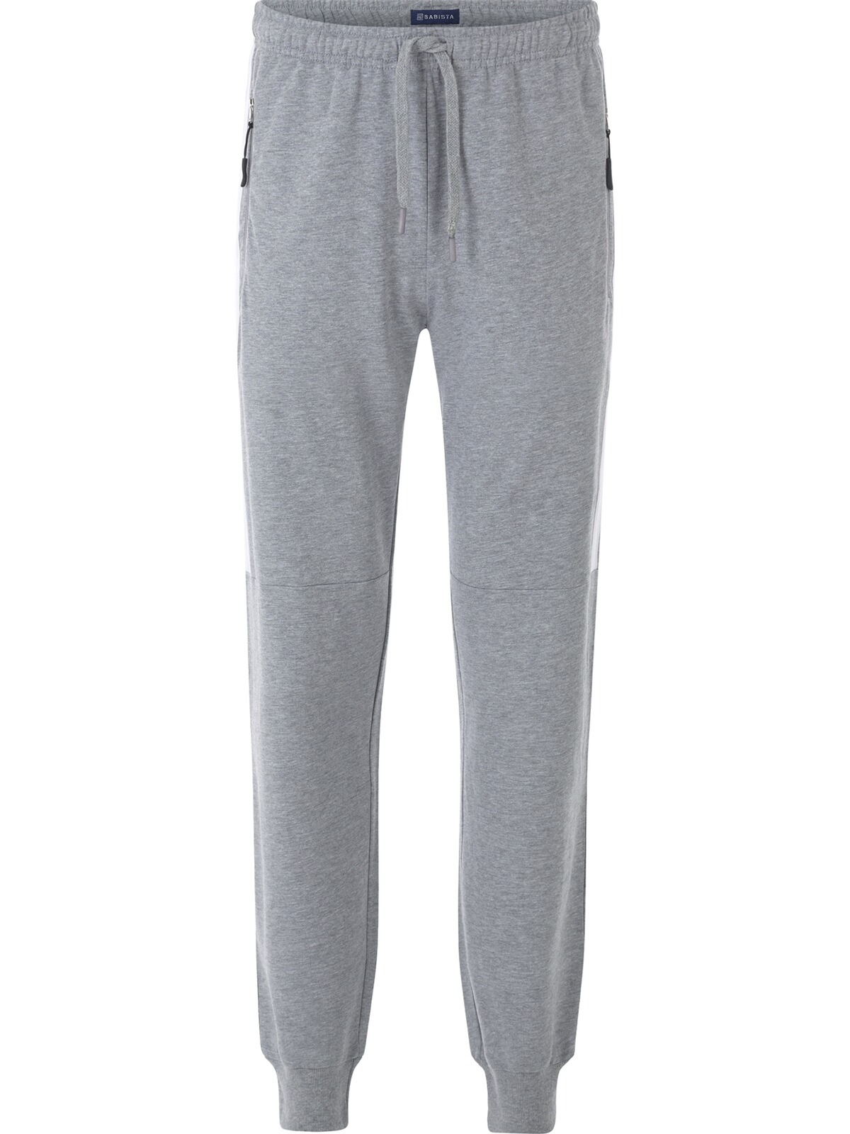 Jogginghose BABISTA "Sweathose BELLARINO", Herren, Gr. M, N-Gr, grau, Obermaterial: 88% Baumwolle CO. 12% Polyester COOLMAX PES(Coolmax)., Hosen Jogginghose 2