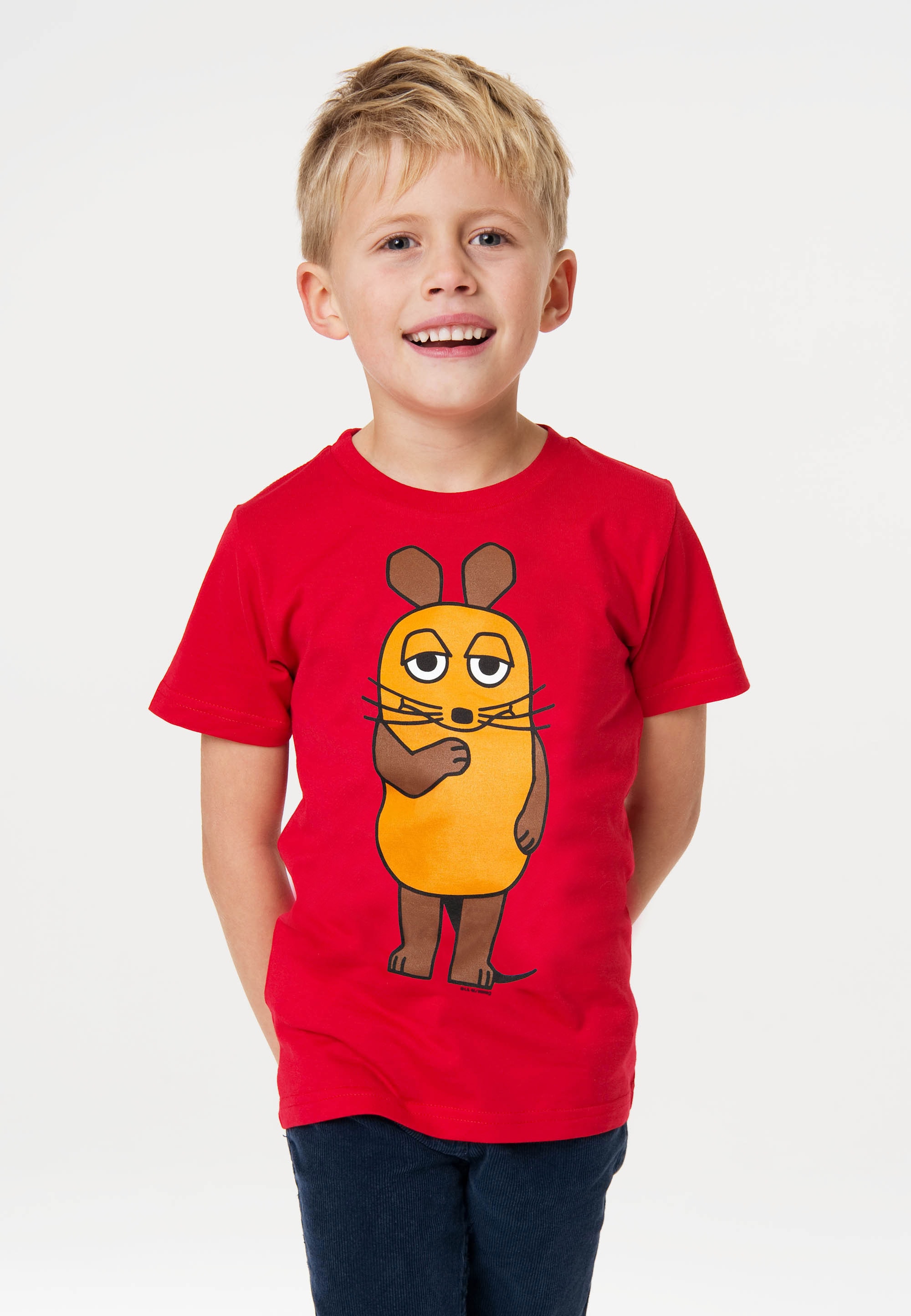 LOGOSHIRT T-Shirt "Sendung mit der Maus - Maus" mit coolem Print