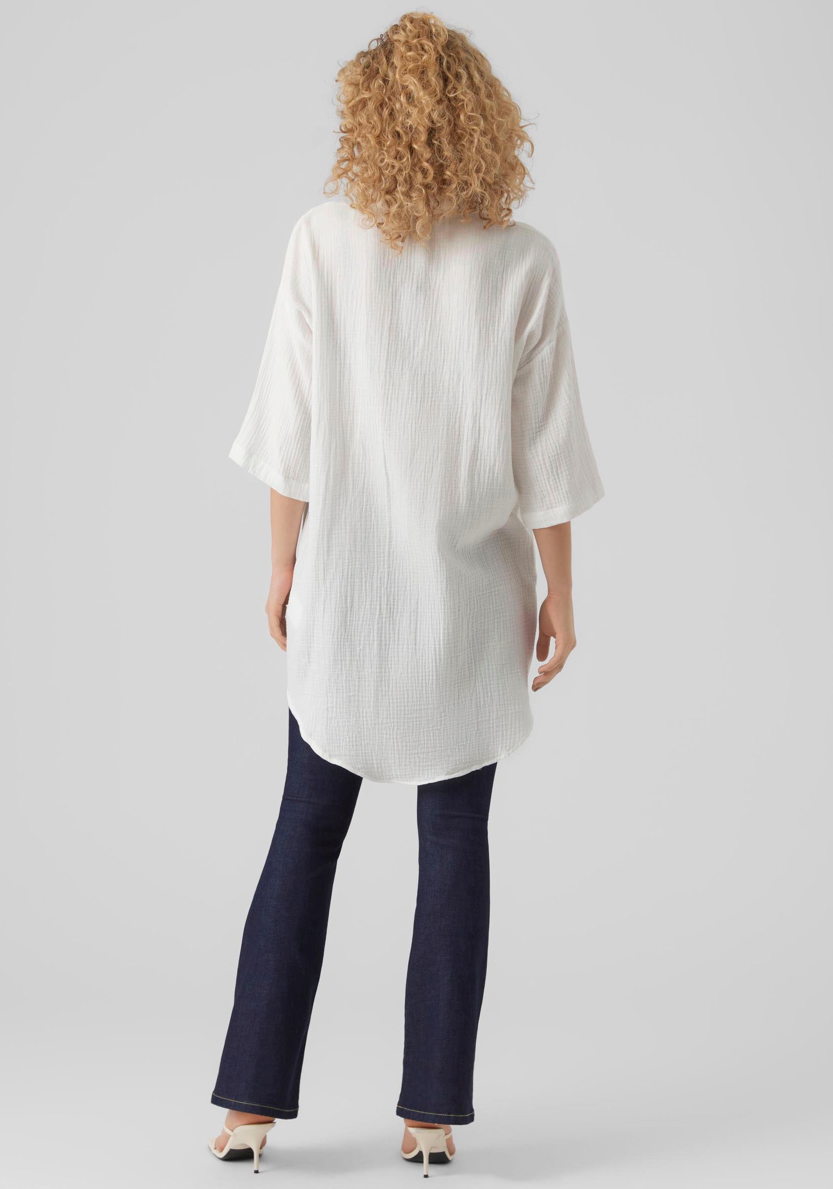 Vero Moda Hemdblusenkleid "VMNATALI 3/4 LONG OVERSHIRT NOOS", Sommerkleid, günstig online kaufen
