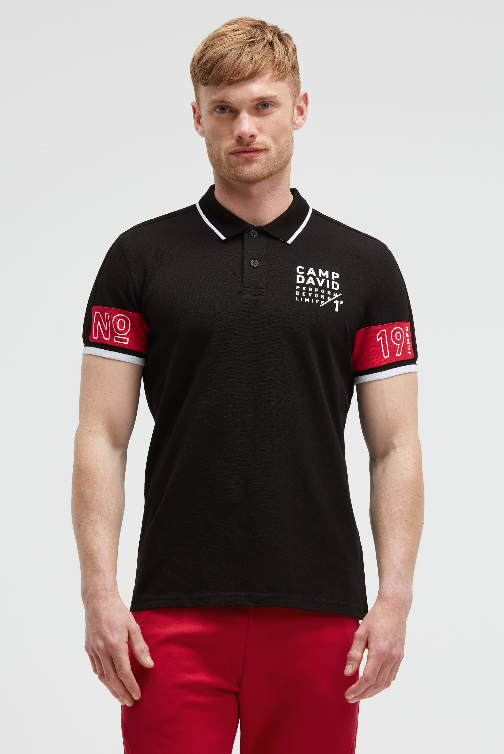 CAMP DAVID Poloshirt mit Baumwolle günstig online kaufen