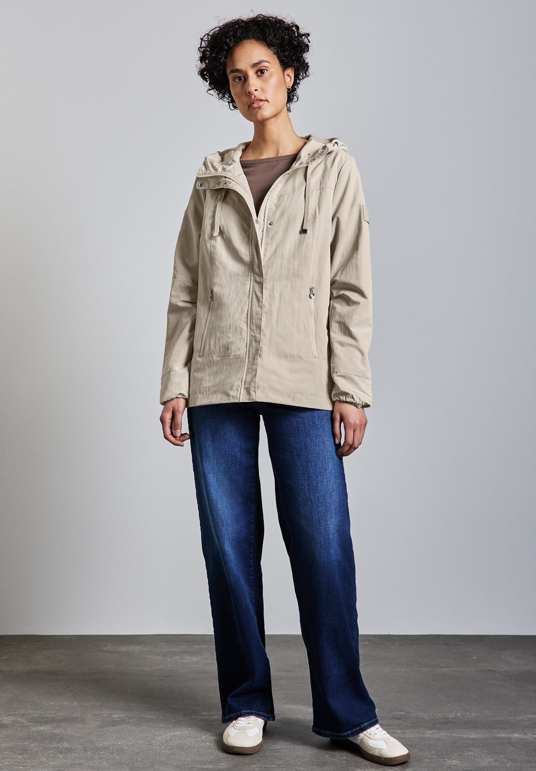 STREET ONE Kurzjacke, mit Kapuze, mit Kapuze mit Tunnelzugband