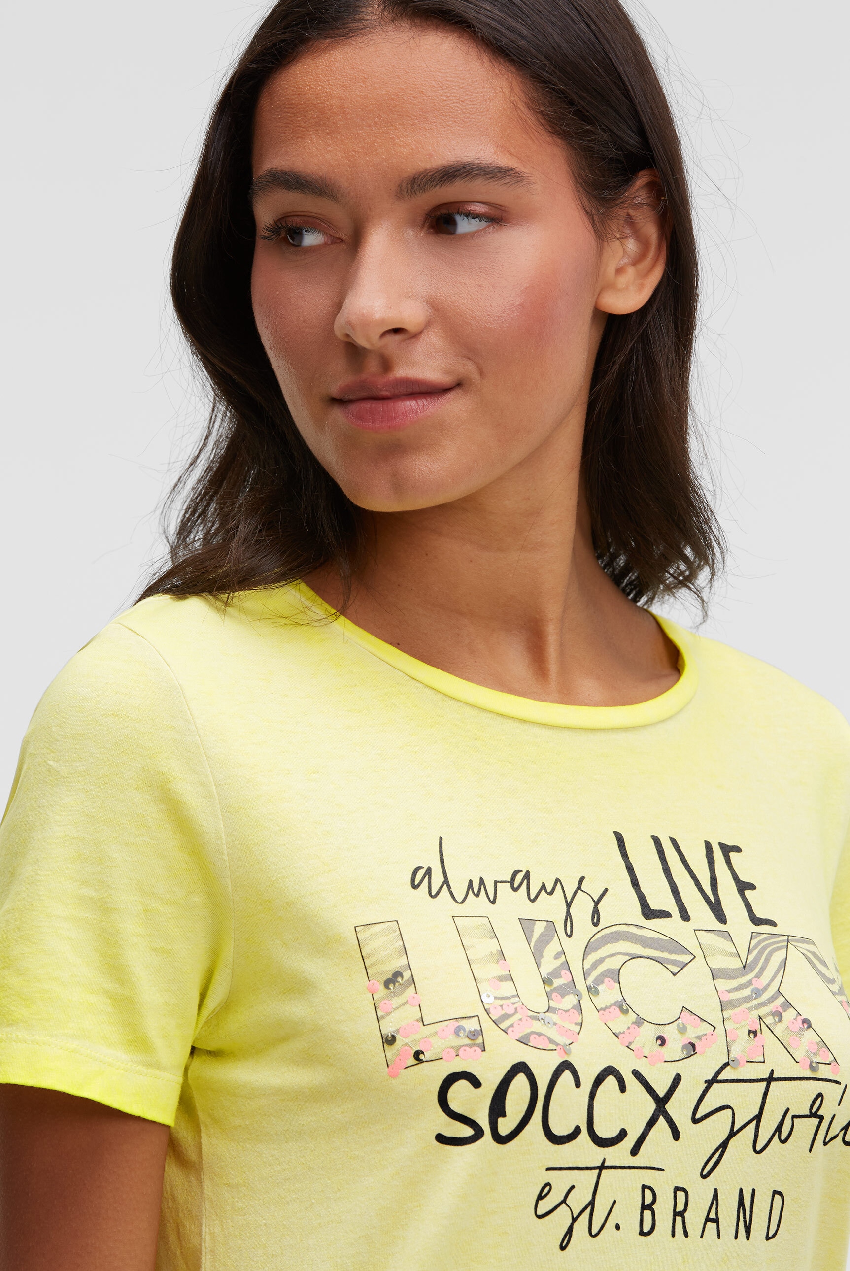 SOCCX Rundhalsshirt aus Baumwolle