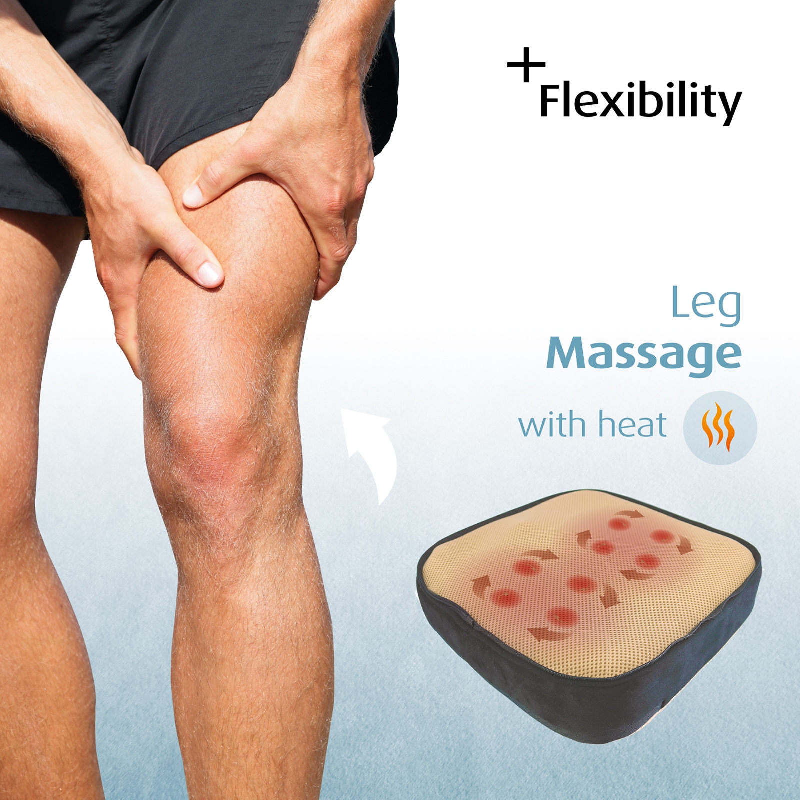 prorelax Shiatsu-Fußmassagegerät »121198 2 in 1 Massagegerät«, (2 tlg.), Mit zuschaltbarer Wärme