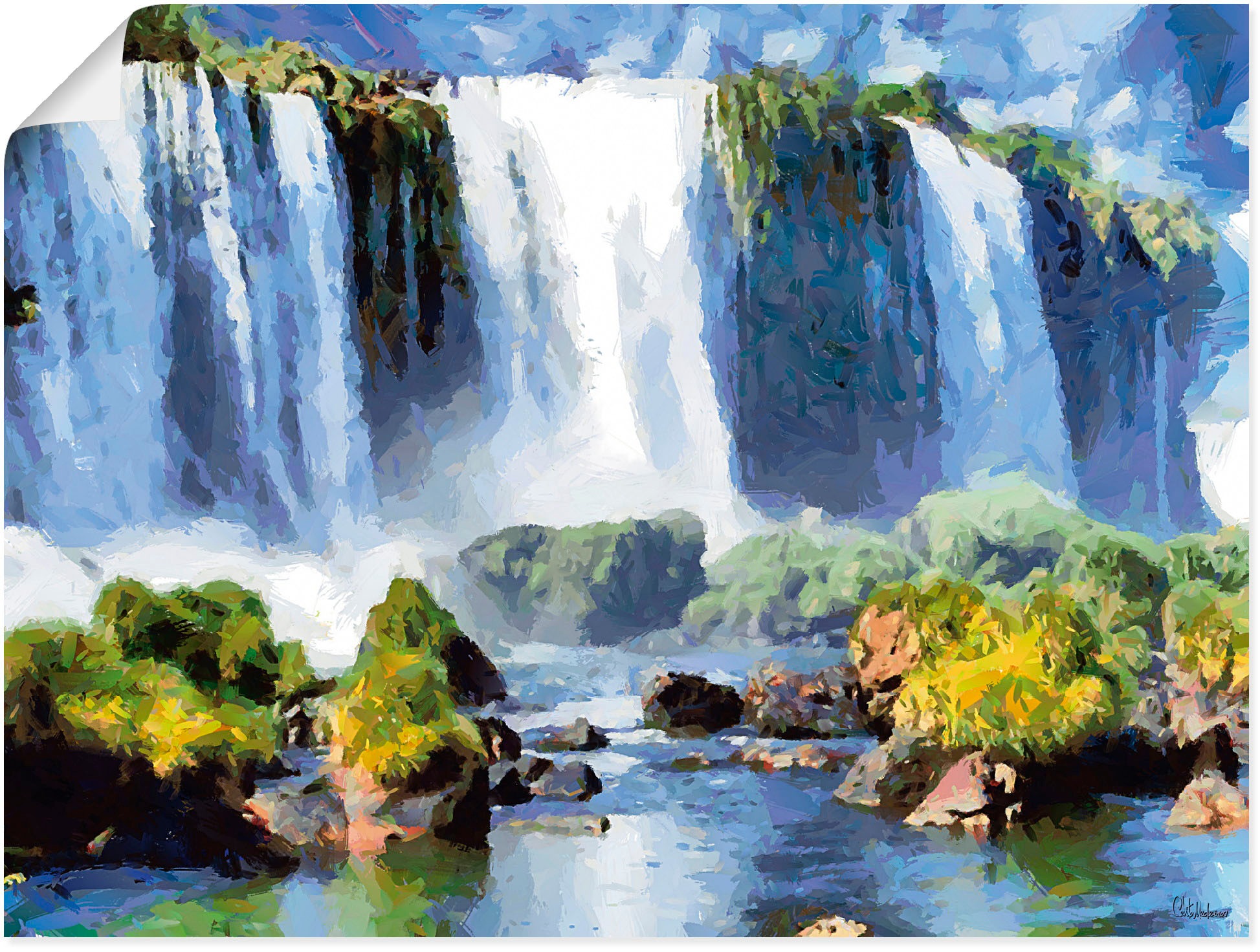 Artland Poster "Iguazu Wasserfälle II", Wasserfallbilder, (1 St.), als Alub günstig online kaufen