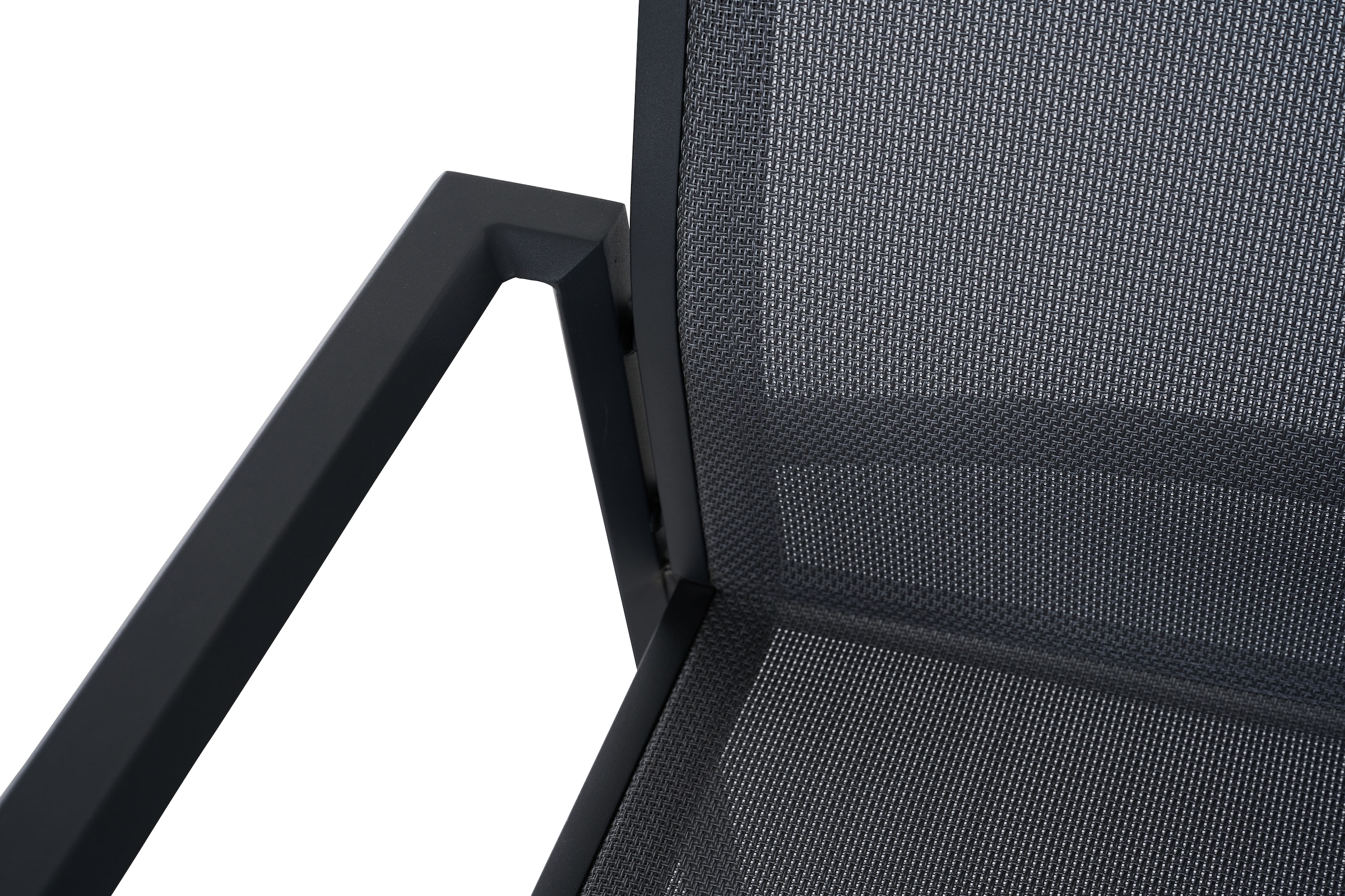 Siena Garden Gartensessel »TAURO Stapelsessel, matt anthrazit« Gestell aus Aluminium, Ranotex® Bezug royal-grey