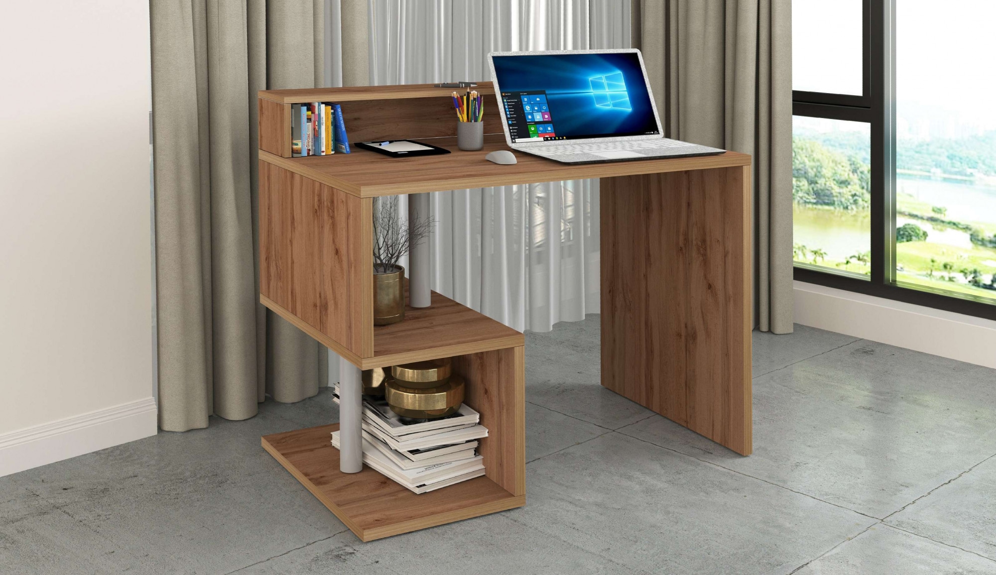 INOSIGN Schreibtisch »Esse, modernes Design«, in verschiedenen Breiten, mit und ohne Monitoraufsatz, Made in Italy