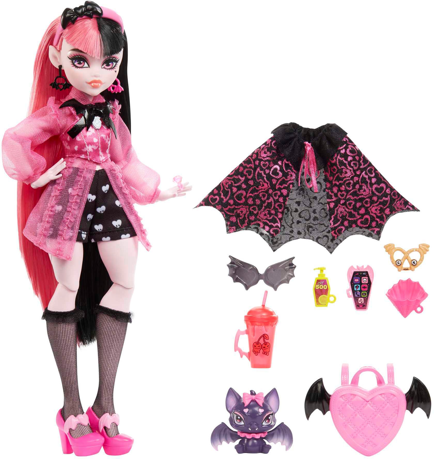 MonsterHigh™ Anziehpuppe »Draculaura mit Fledermaus«