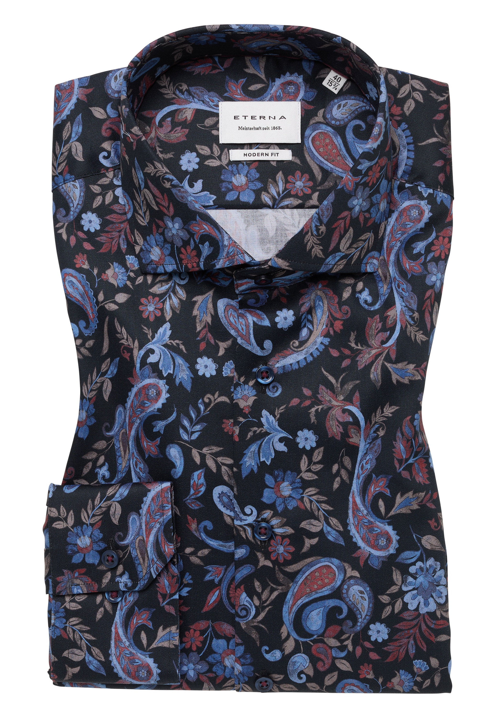 Eterna Langarmhemd »MODERN FIT«, NON IRON (bügelfrei)