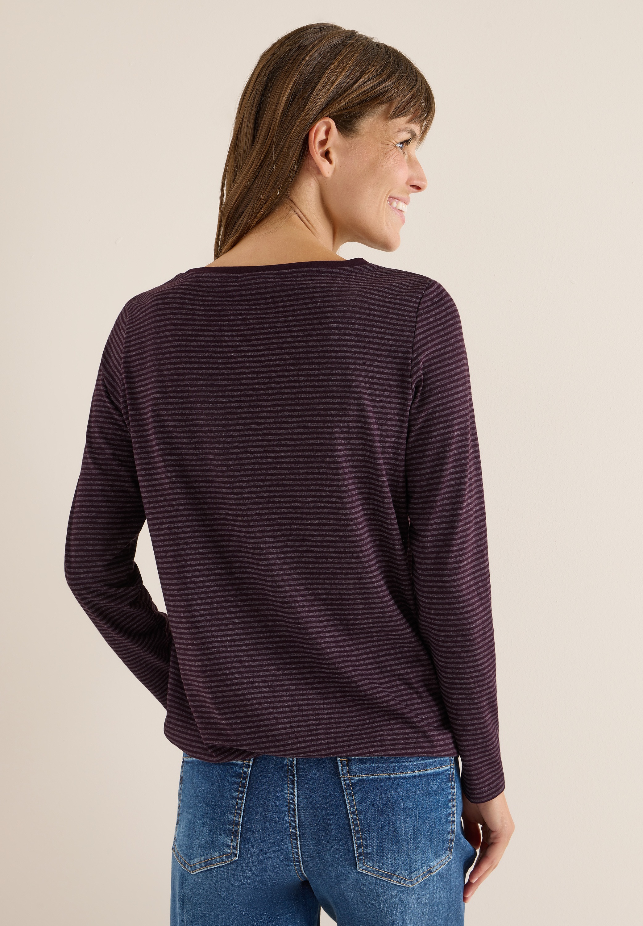 Cecil Langarmshirt im soften Baumwoll-Mix günstig online kaufen