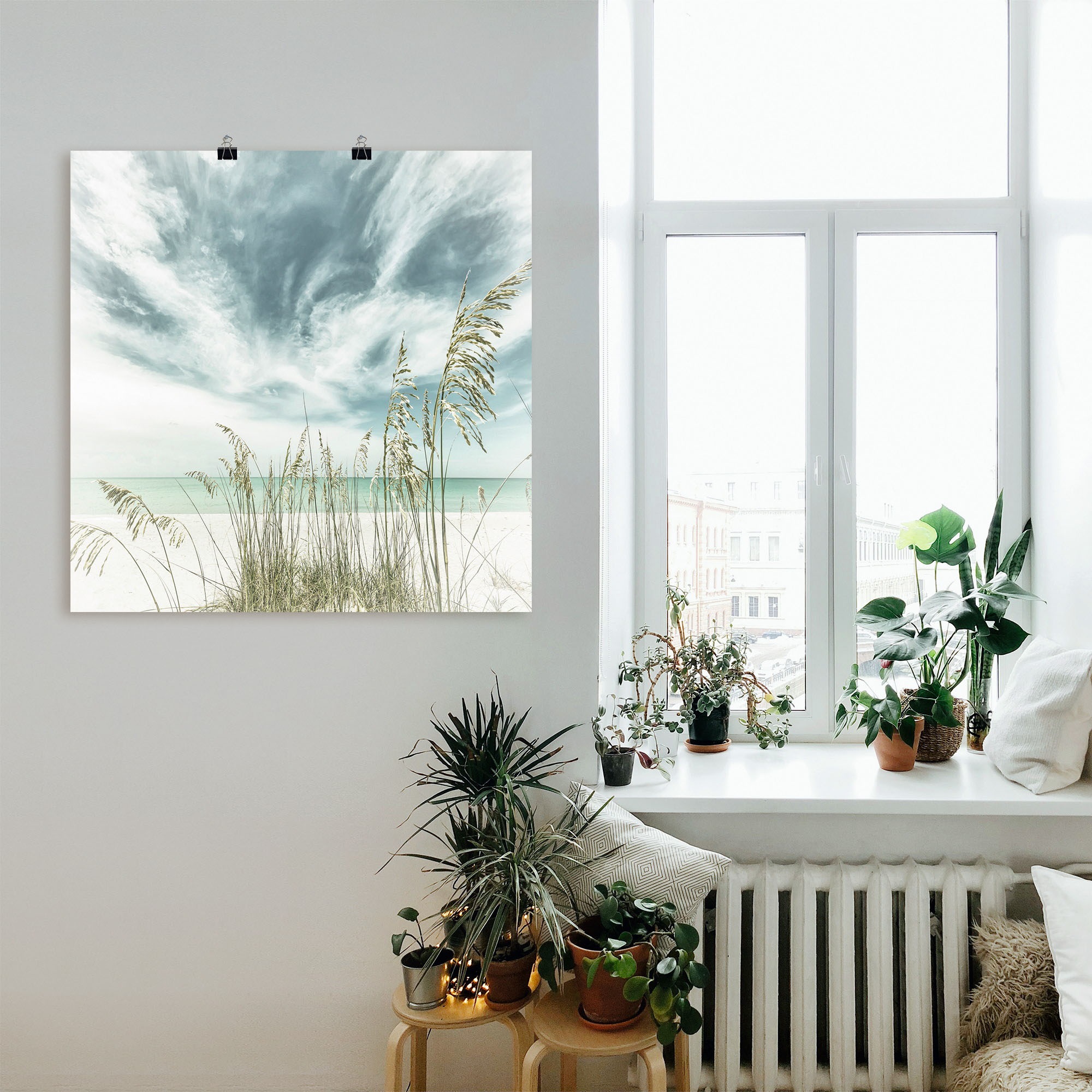 Artland Wandbild "Allein am Strand", Strandbilder, (1 St.), als Leinwandbil günstig online kaufen