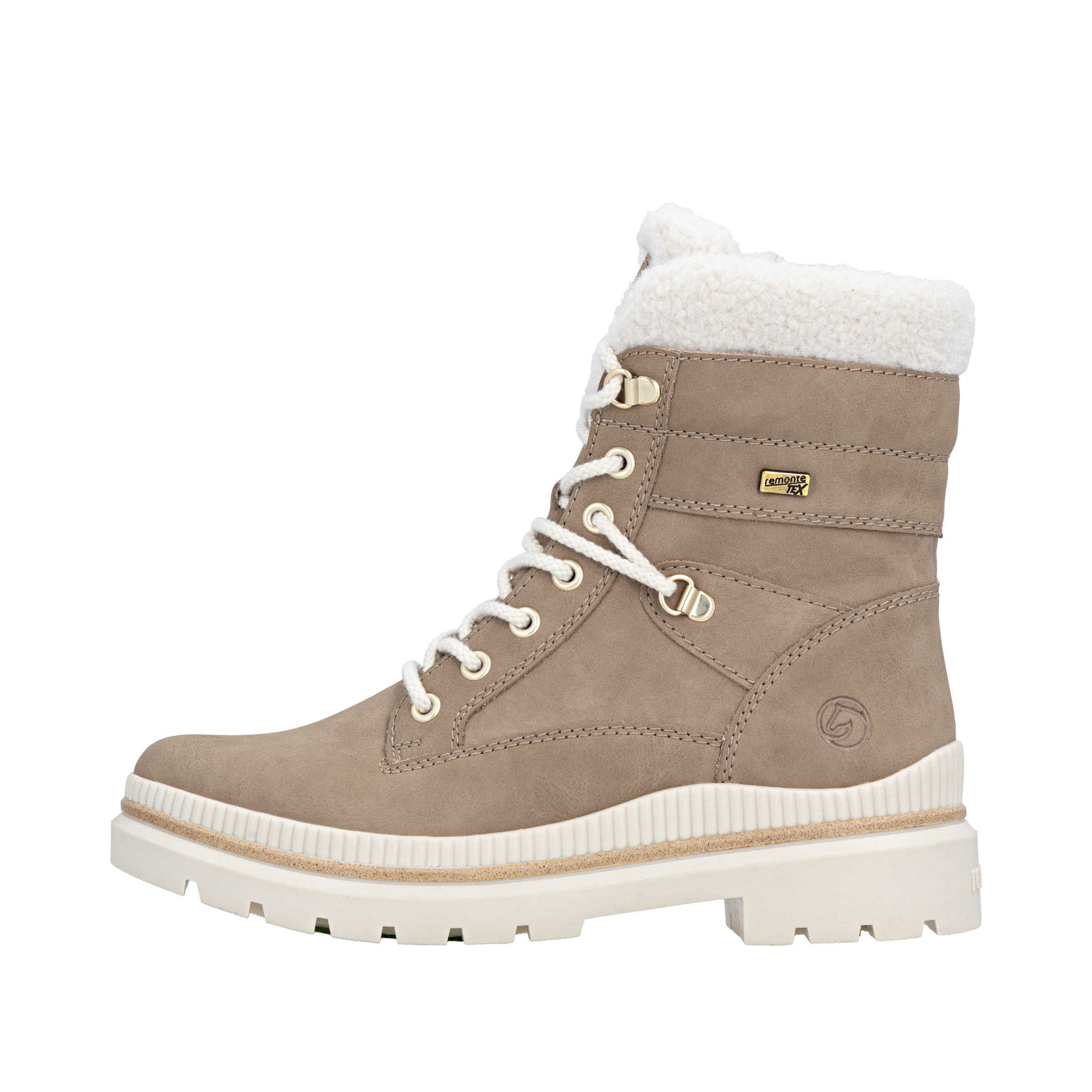Remonte Winterboots »FIBER-GRIP«, Schnürstiefelette, Profilsohle, mit Schurwollfutter und TEX