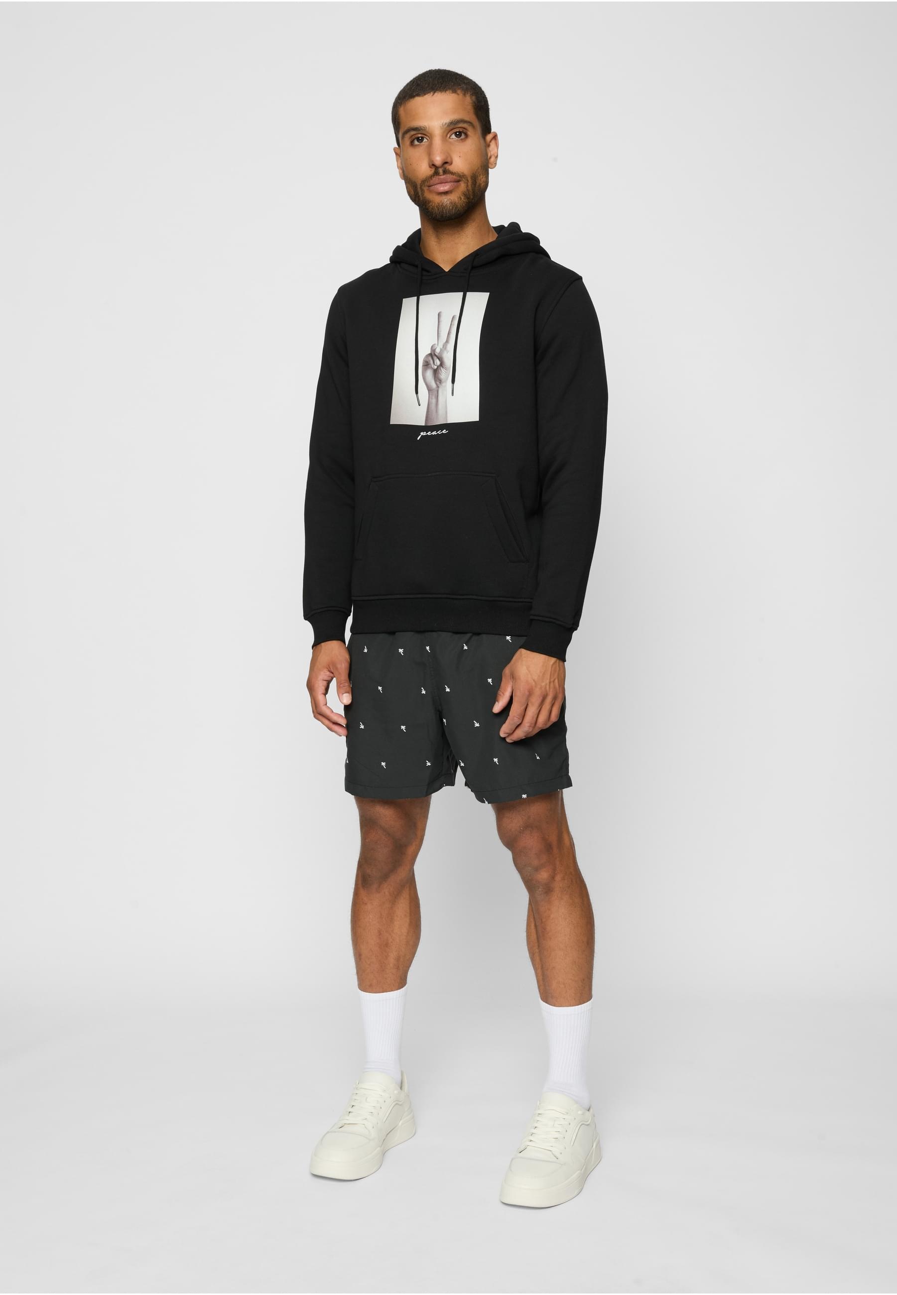 MisterTee Kapuzensweatshirt »MisterTee Herren Peace Sign Hoody«, (1 tlg.)