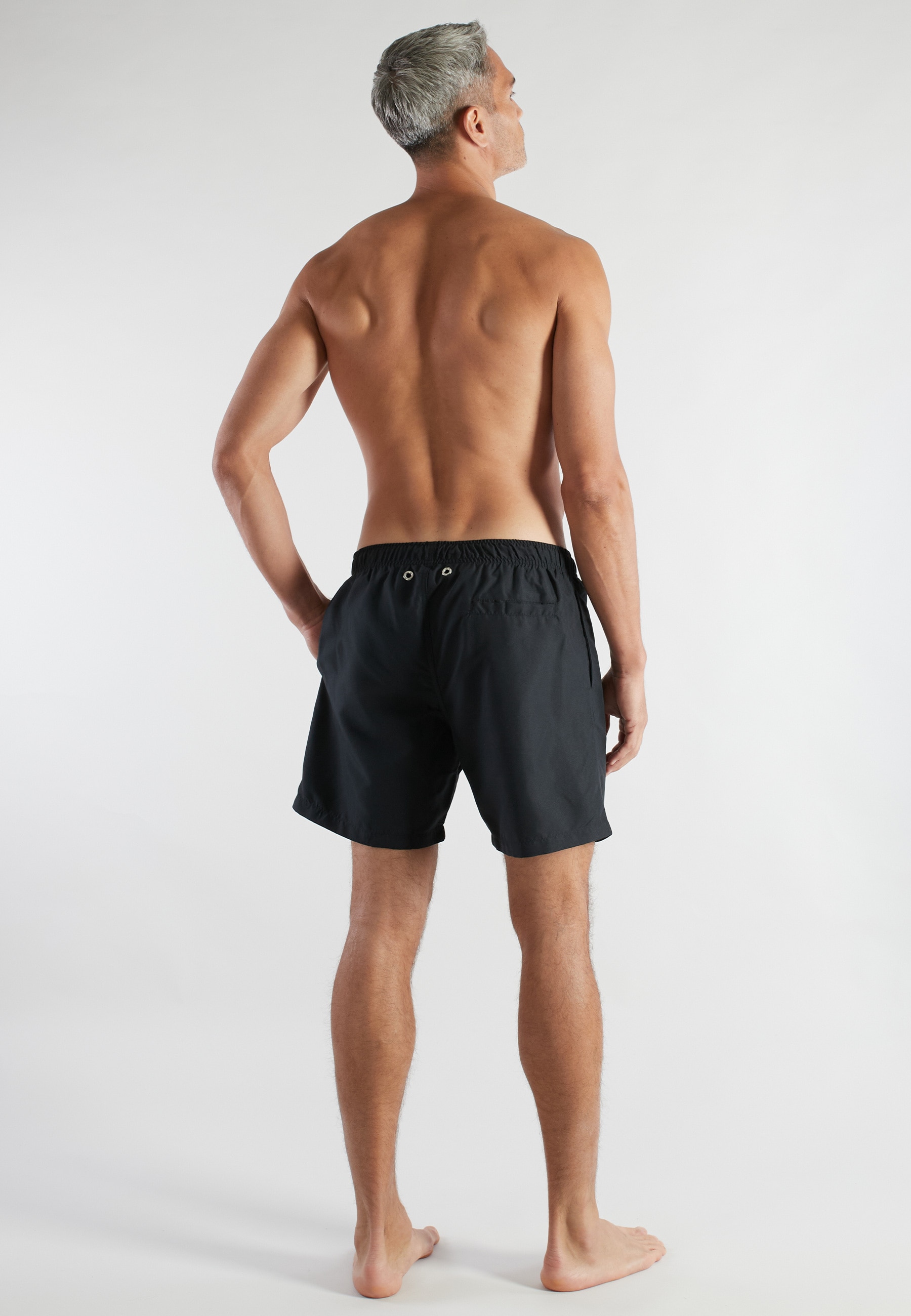bugatti Badeshorts basic, mit Logodruck, mit Kordelzug, bequem