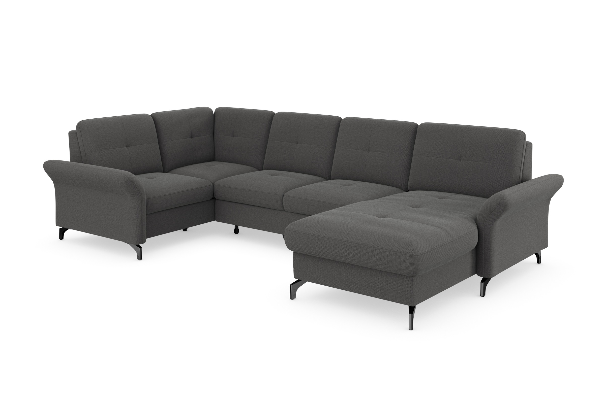 Home affaire Calando U-Shape Sectional Sofa Grey 9
