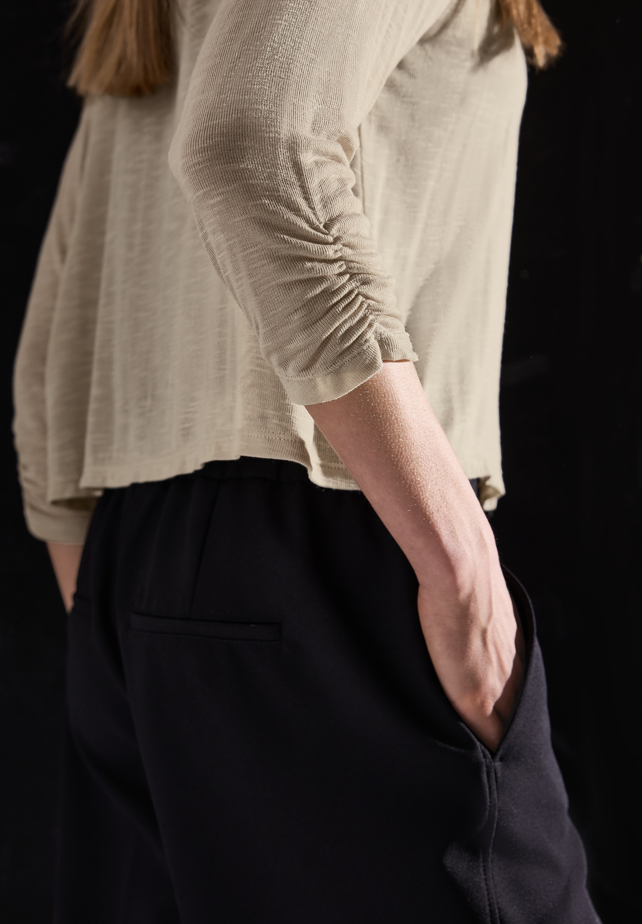 STREET ONE Shirtjacke »Style Suse«, mit 3/4-Ärmel