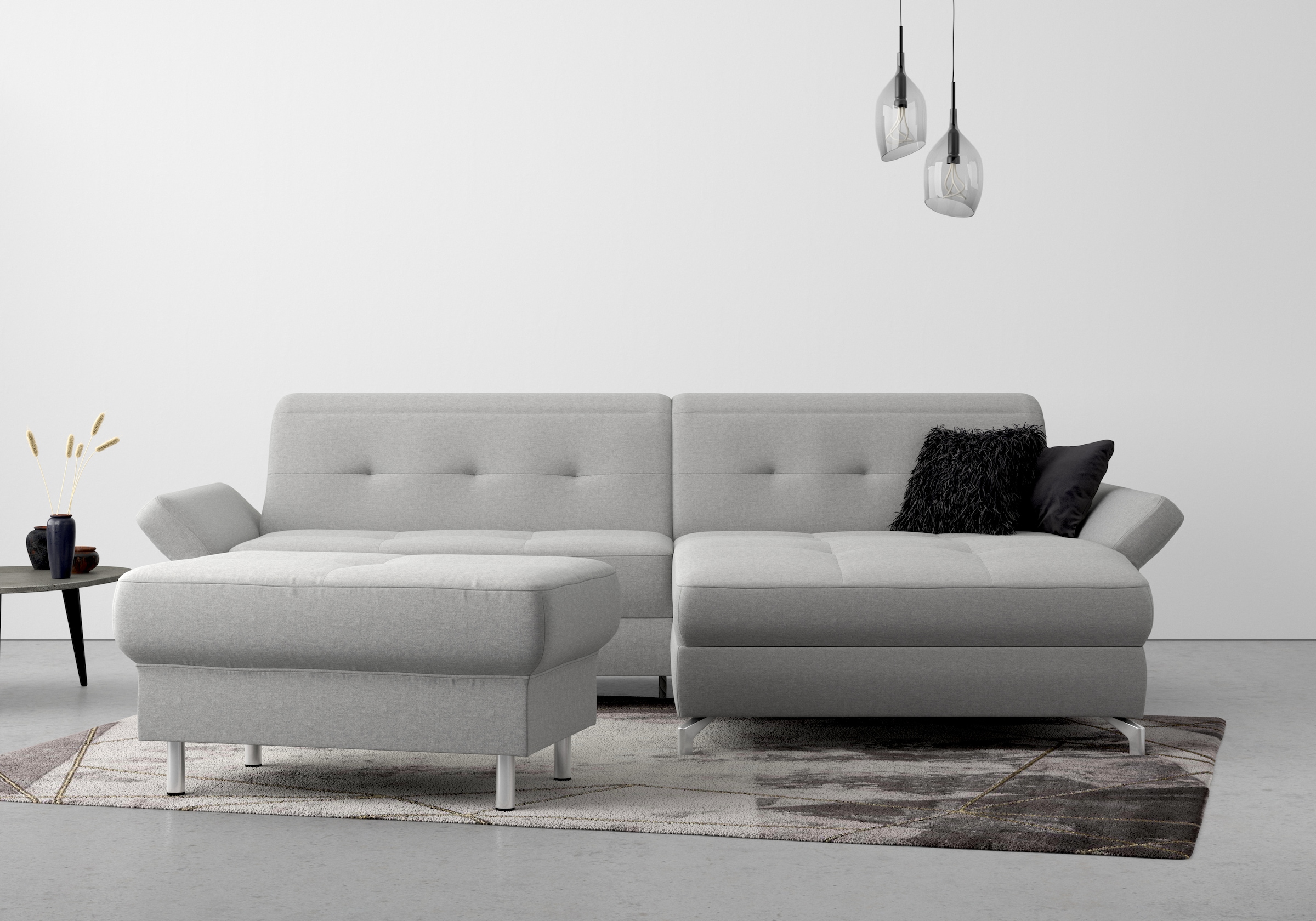 Home affaire Polsterhocker "Maredo" Federkern-Polsterung, passend zur "Mare günstig online kaufen