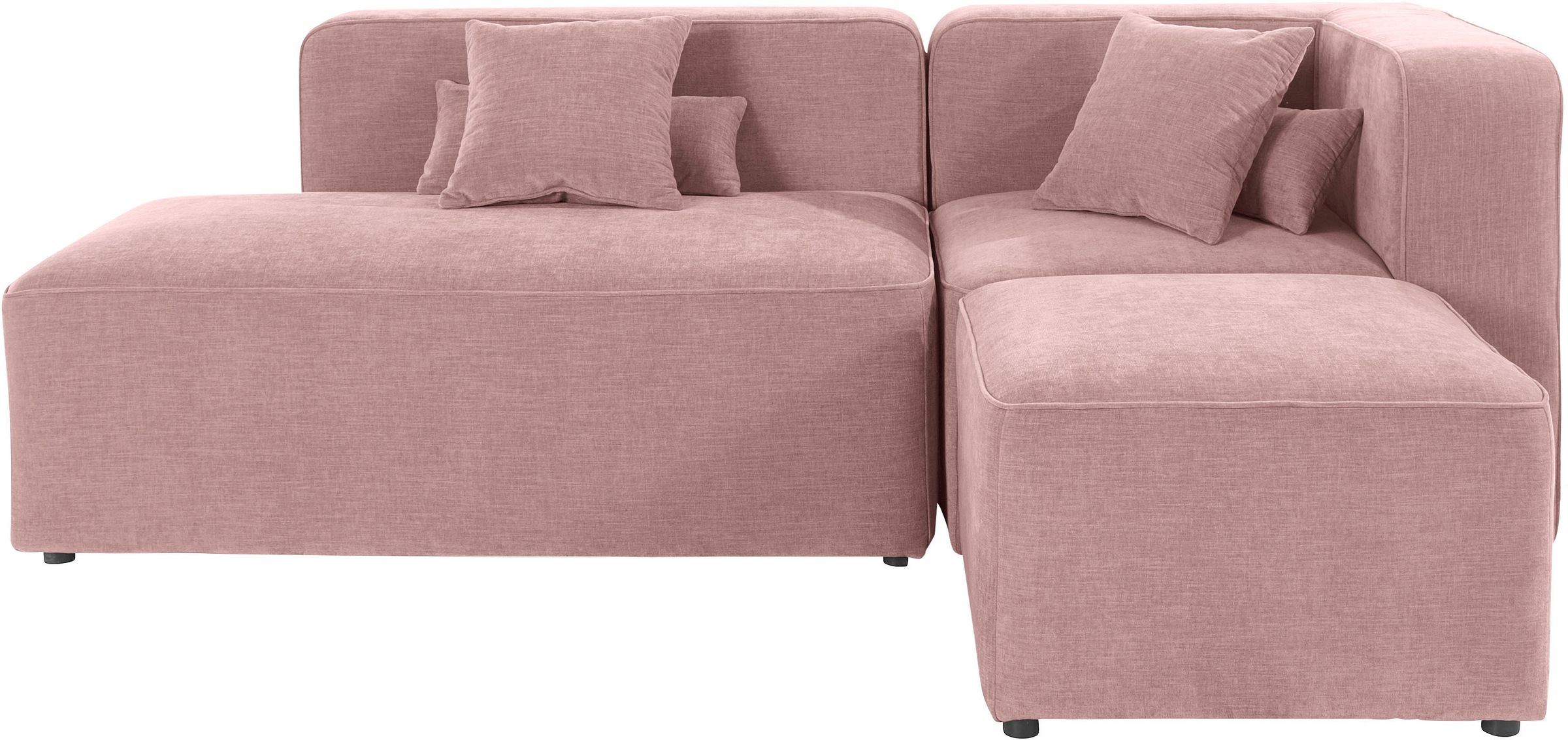 Home affaire Ecksofa "Sundstrup L-Form" Modulserie, individuelle Zusammenst günstig online kaufen