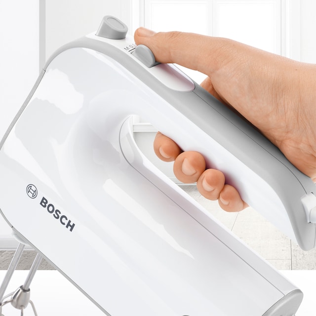 BOSCH Handmixer »Styline MFQ4075DE«, 550 W, 2 Rührbesen, 2 Edelstahl- Knethaken, 2 Turbobesen, Pürierstab auf Raten | BAUR