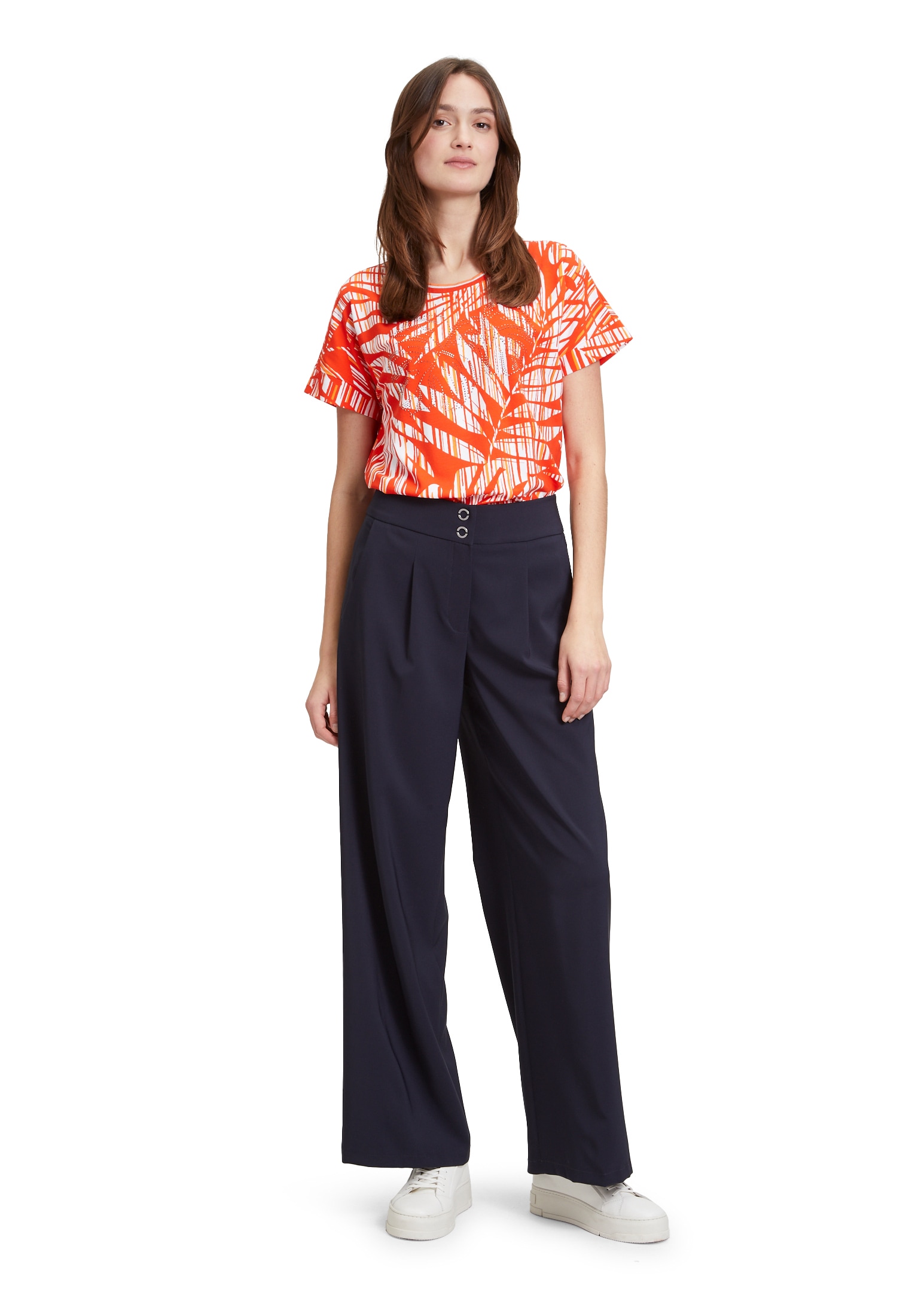 Betty Barclay Kurzarmshirt »Betty Barclay Damen Casual-Shirt mit Gummizug«, (1 tlg.), Glitzersteine