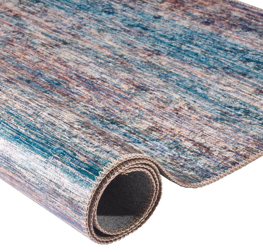 Dekowe Teppich »Harlow«, rechteckig, 4 mm Höhe, Kurzflor, seidig glänzende Optik, Wohnzimmer