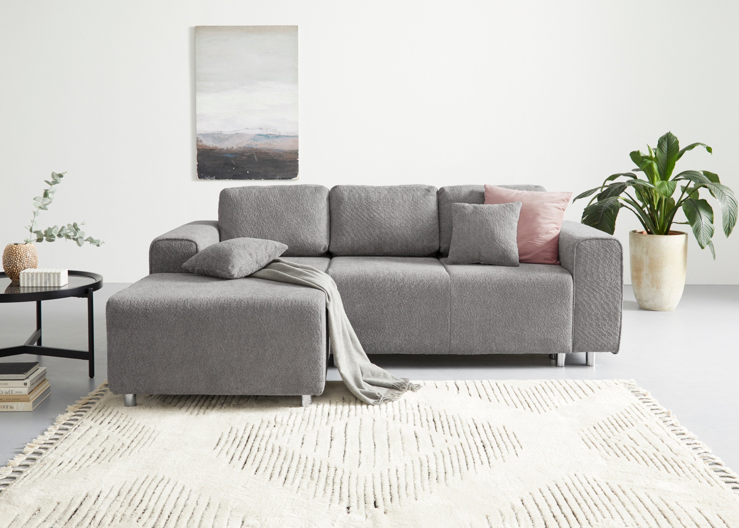 HOME AFFAIRE Györ Corner Sofa Light Gray 10