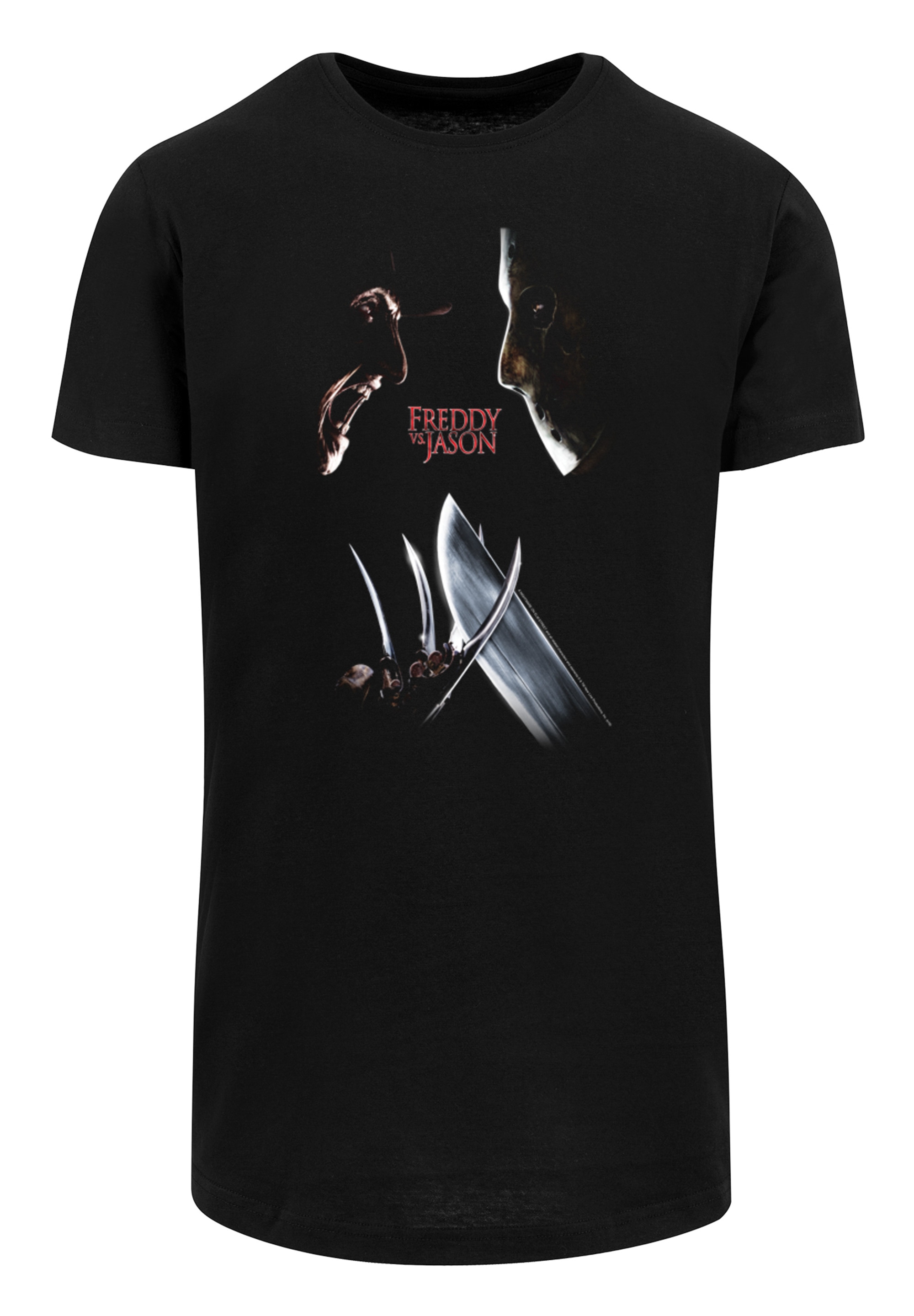 F4NT4STIC T-Shirt »Nightmare On Elm Street Freddy Vs Jason«, Herren,Premium Merch,Lang,Longshirt,Bedruckt