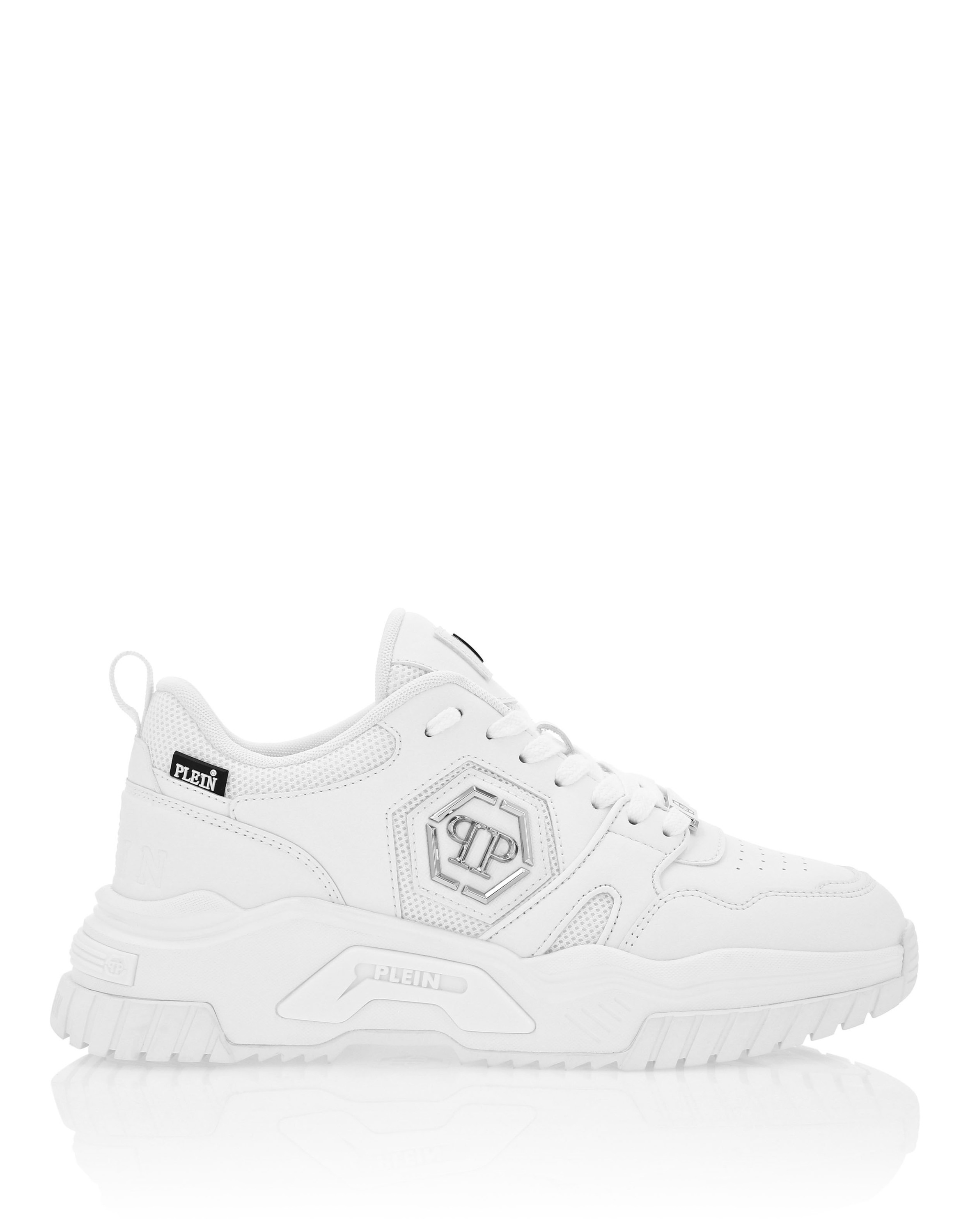 Sneaker PHILIPP PLEIN "Hexagon", Damen, Gr. 42, Normalschaft, 01, weiß, Schuhe Sneaker 2