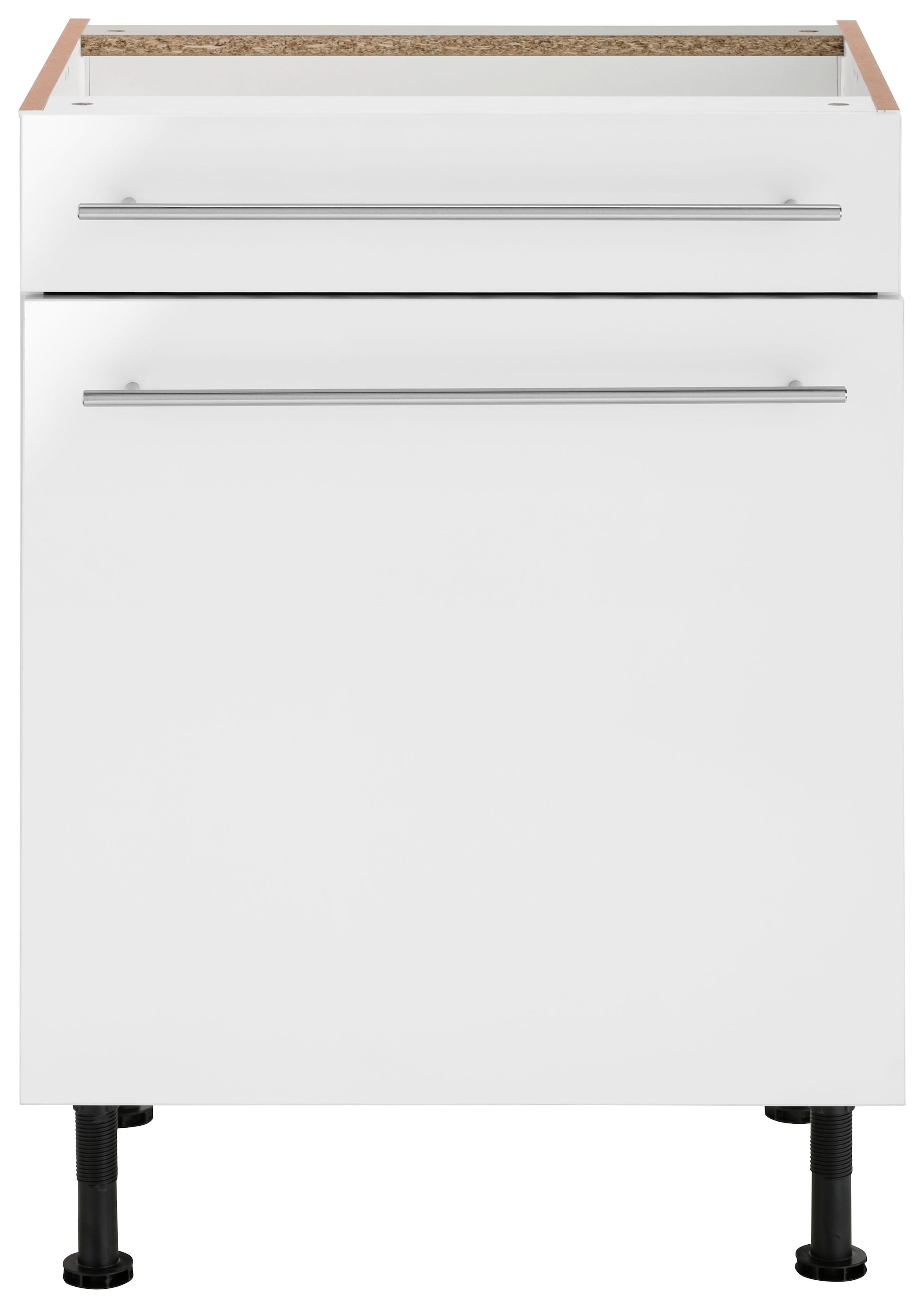OPTIFIT Unterschrank »Bern«, 60 cm Füßen Tür | mit breit, und mit höhenverstellbaren BAUR Schubkasten