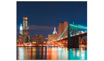 Artland Küchenrückwand »New York Skyline Brooklyn Bridge«, (1 tlg.), selbstklebend in... kaufen