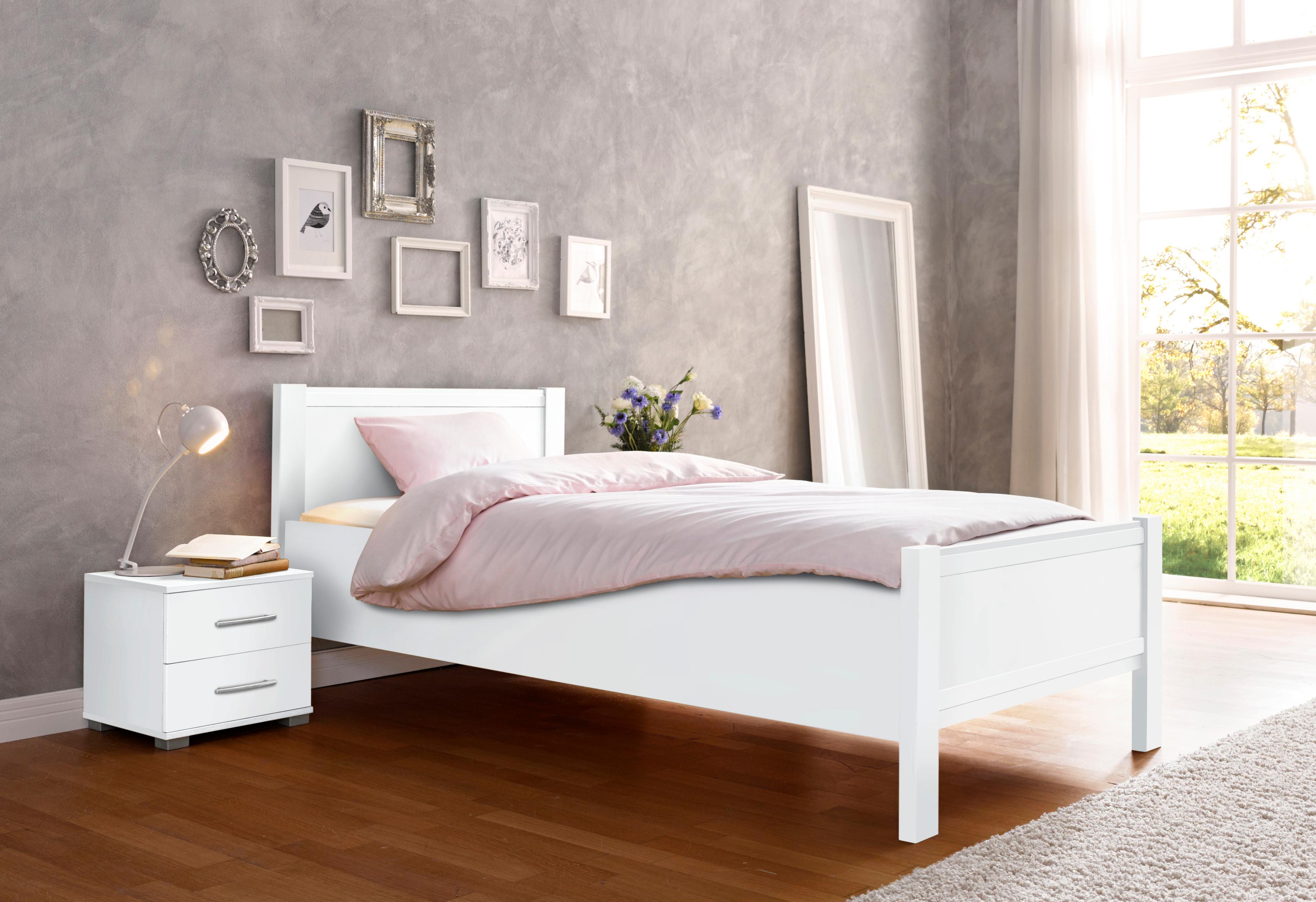 priess Bett "Husum Schlafzimmer Jugendzimmer Rahmenbett" Komforthöhe, hochwertige Premium Qualität, für Motorrahmen geeignet