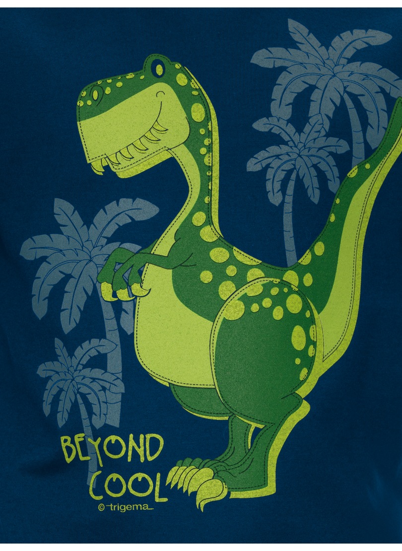 Trigema T-Shirt »TRIGEMA T-Shirt mit coolem Dino-Motiv«, (1 tlg.)