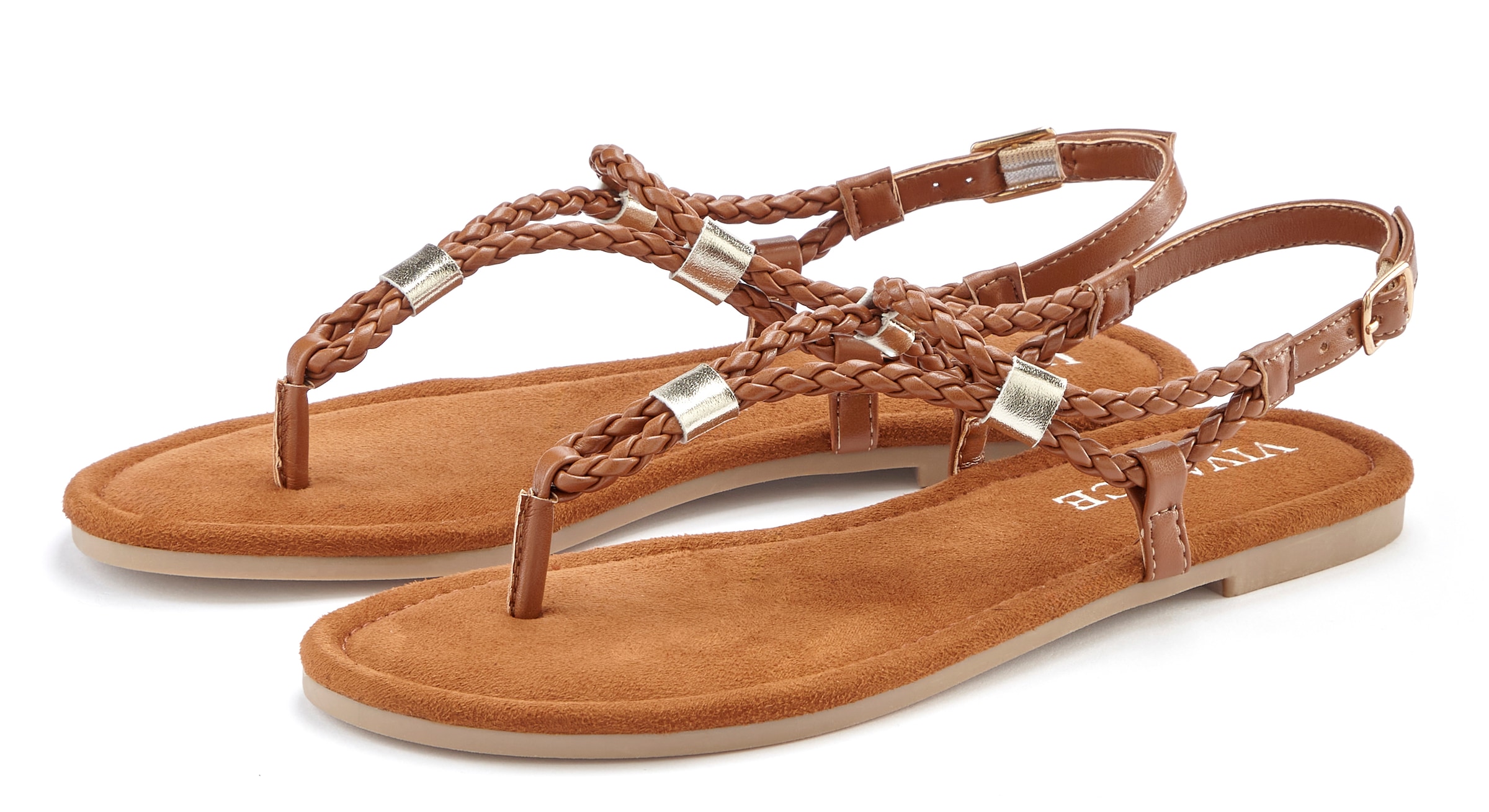 Vivance Sandale "Sommerschuh", Zehentrenner, Sommerschuh, Sandalette mit ra günstig online kaufen