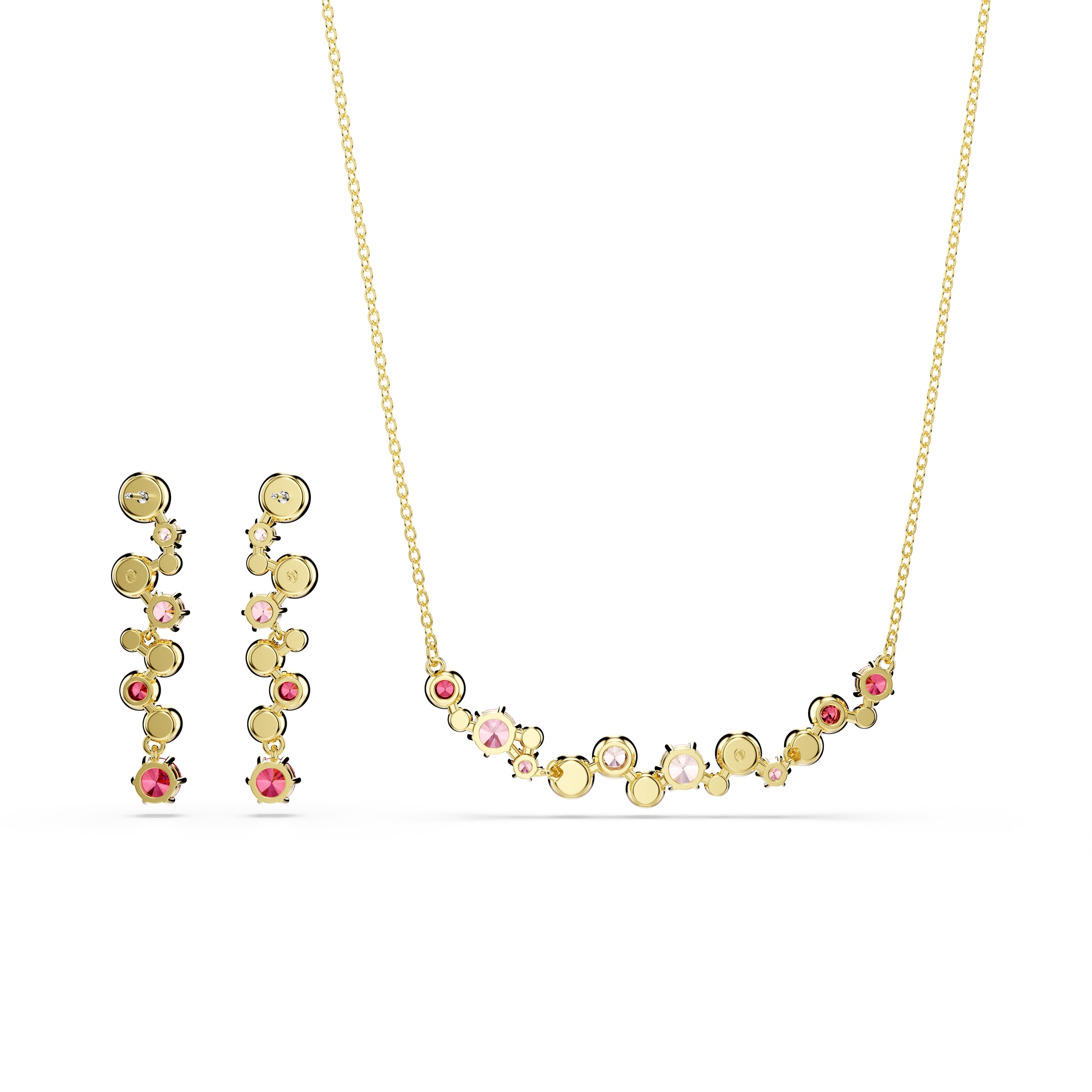 Swarovski Ohrring und Ketten Set »Multipack Schmuck Geschenk Constella,«, (Set, 3 tlg., inkl. Schmuckbox), mit Swarovski® Kristall