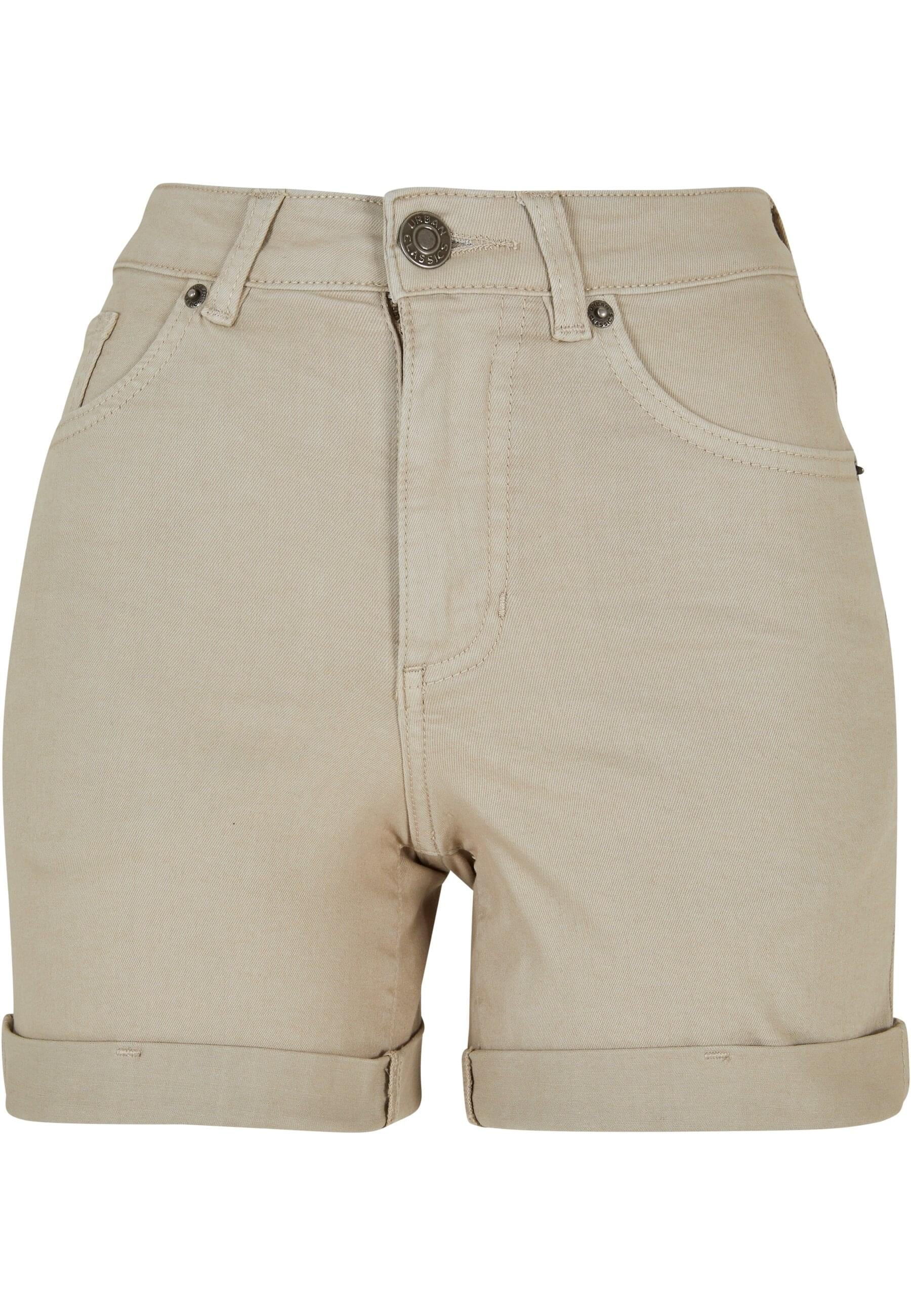 URBAN CLASSICS Shorts "Urban Classics Damen Ladies Colored Strech Denim Sho günstig online kaufen