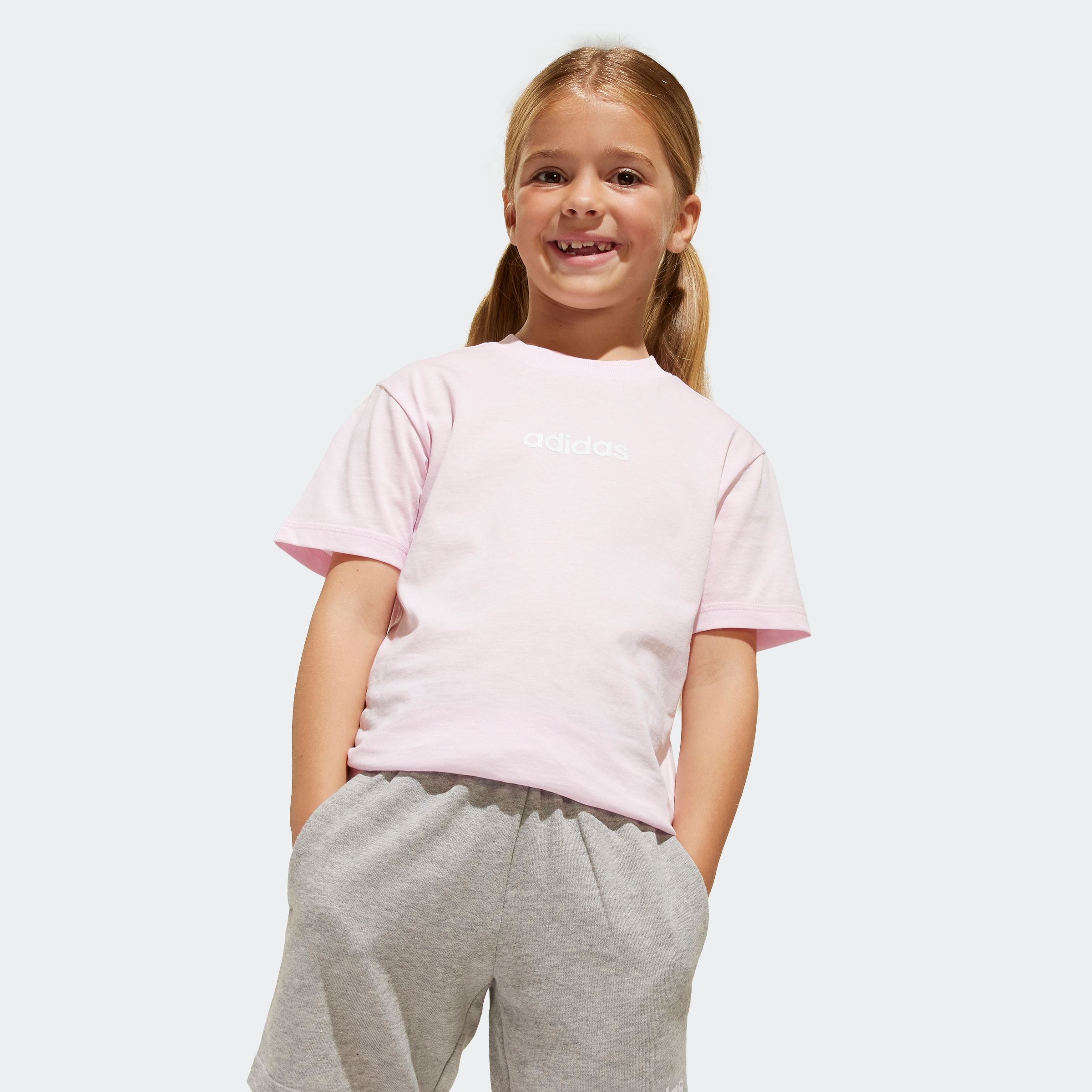 adidas Sportswear Trainingsanzug »LK LIN T-SET«, (2 tlg.)