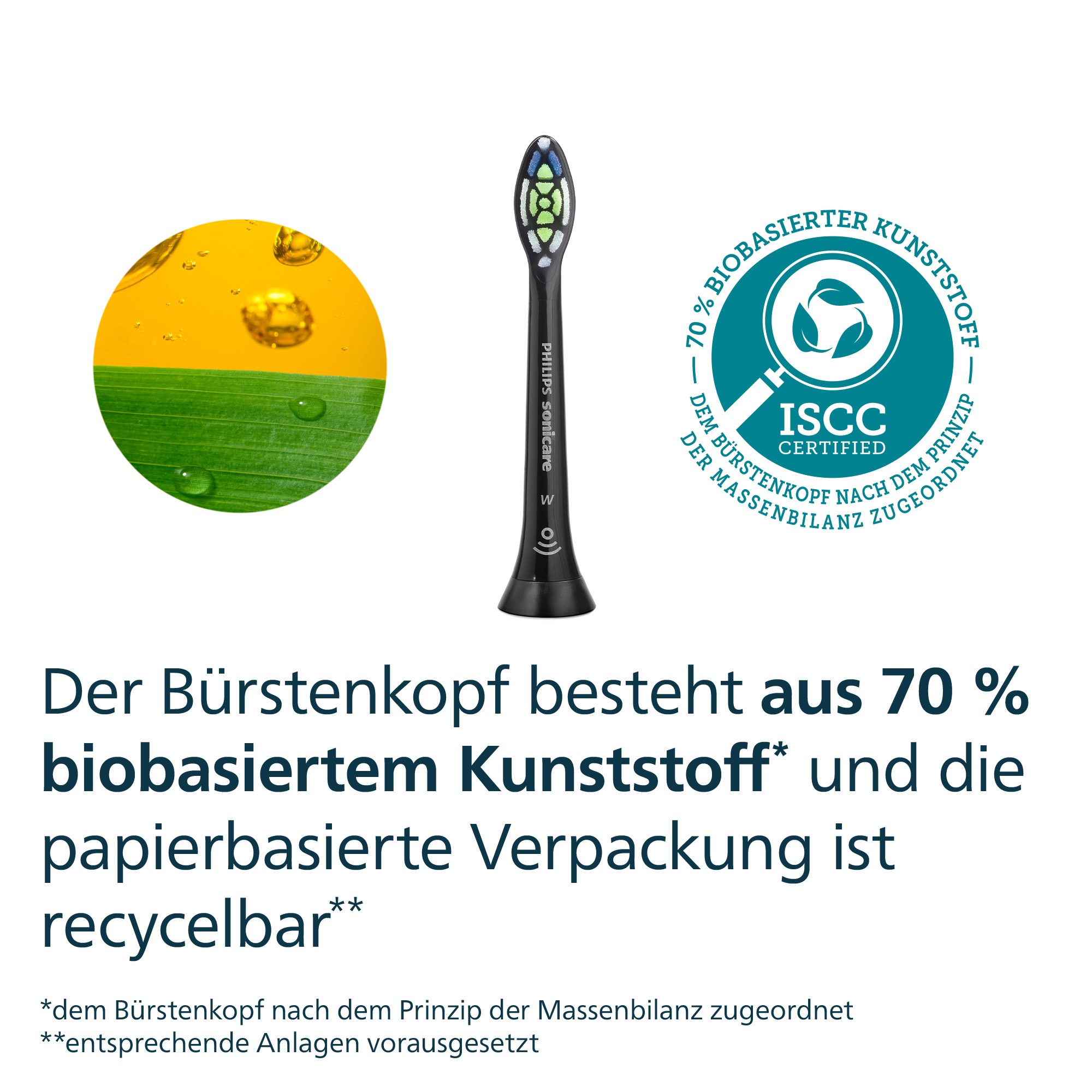 Philips Sonicare Aufsteckbürsten »W2 Optimal White«, für weißere Zähne, für jedes Sonicare Handstück