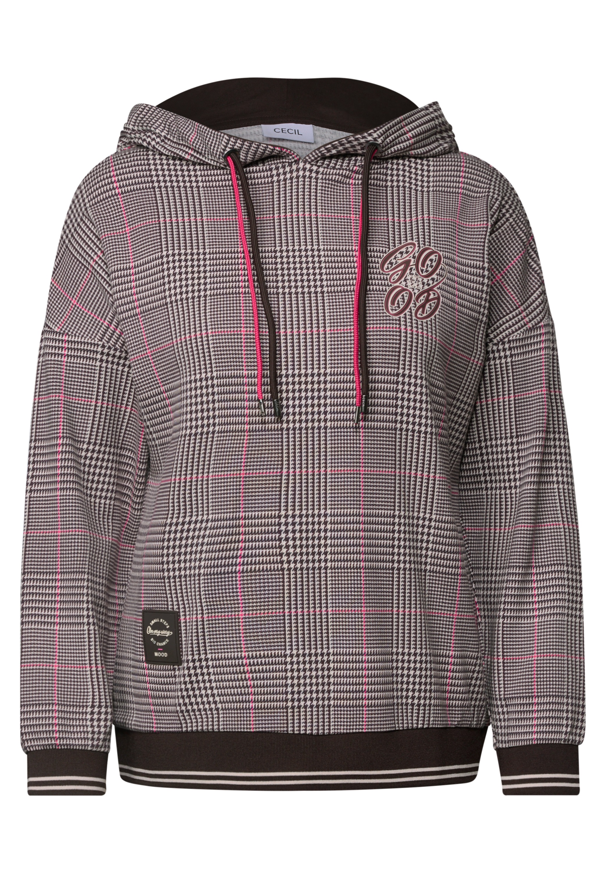 Cecil Langarmshirt mit Kapuze mit Tunnelzugband