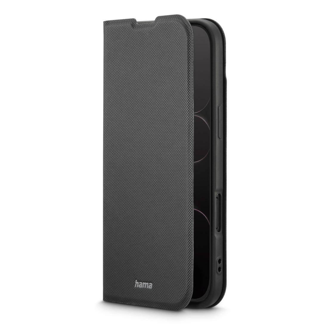 Hama Smartphone-Hülle »Handytasche für Apple iPhone Air Klapphülle mit Kartenfächern, Schwarz« Apple iPhone Air Magnetverschluss, Standfunktion, Kartenfächer, Anti-Rutsch-Oberfläche