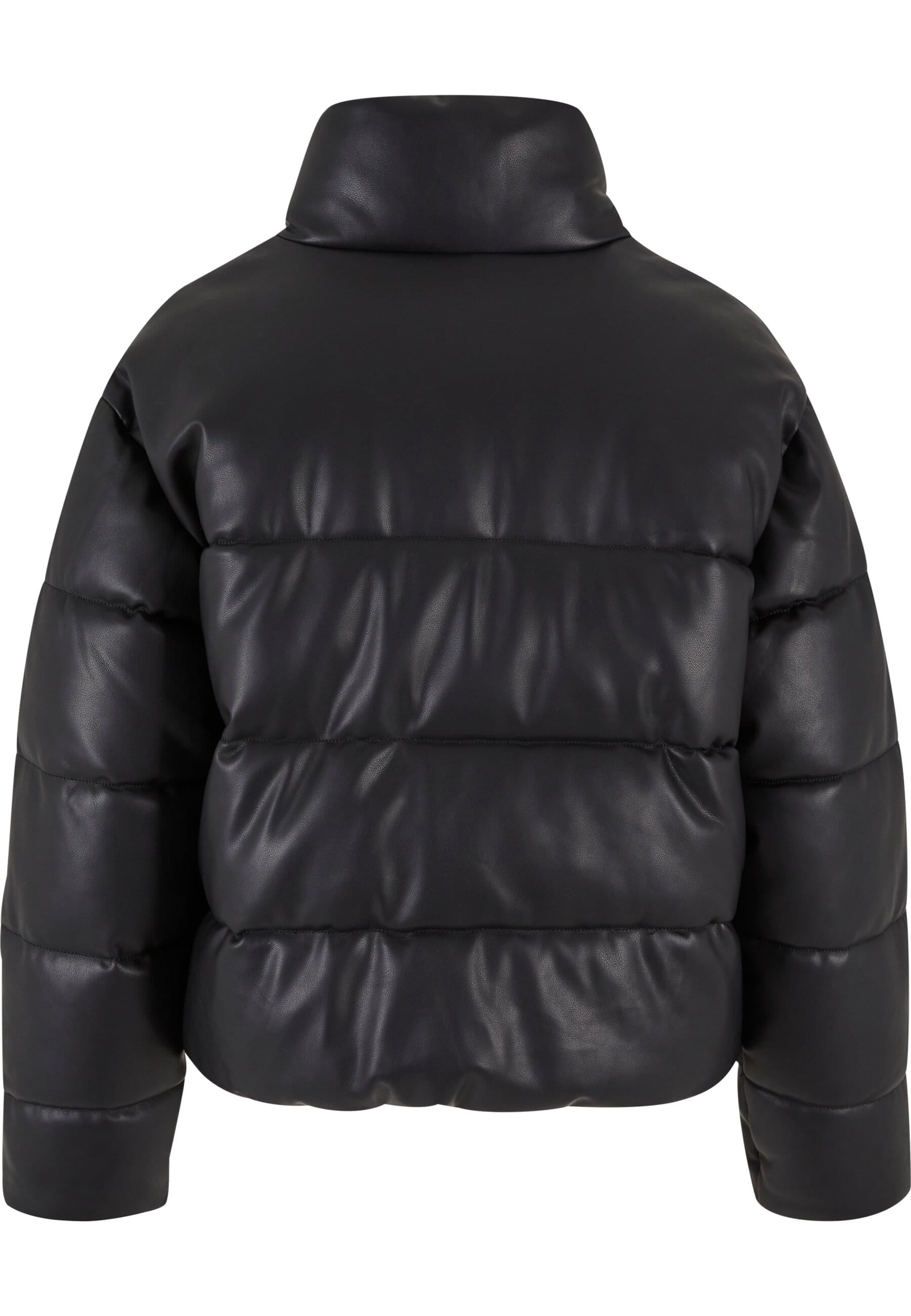 Karl Kani Winterjacke »Karl Kani Karl Kani Serif Crop PU Puffer Jacket«, (1 St.), ohne Kapuze