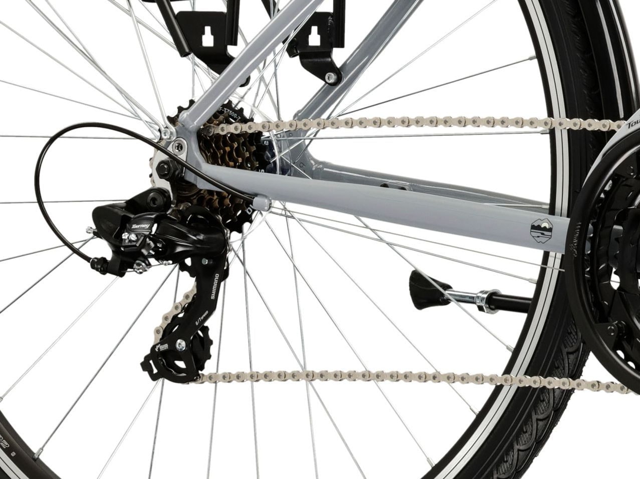 Kross Trekkingrad »Herren-Trekkingrad 28" Trans 1.0 Grau 21 Gänge« 21 Gang Shimano TOURNEY TY300 Schaltwerk Kettenschaltung