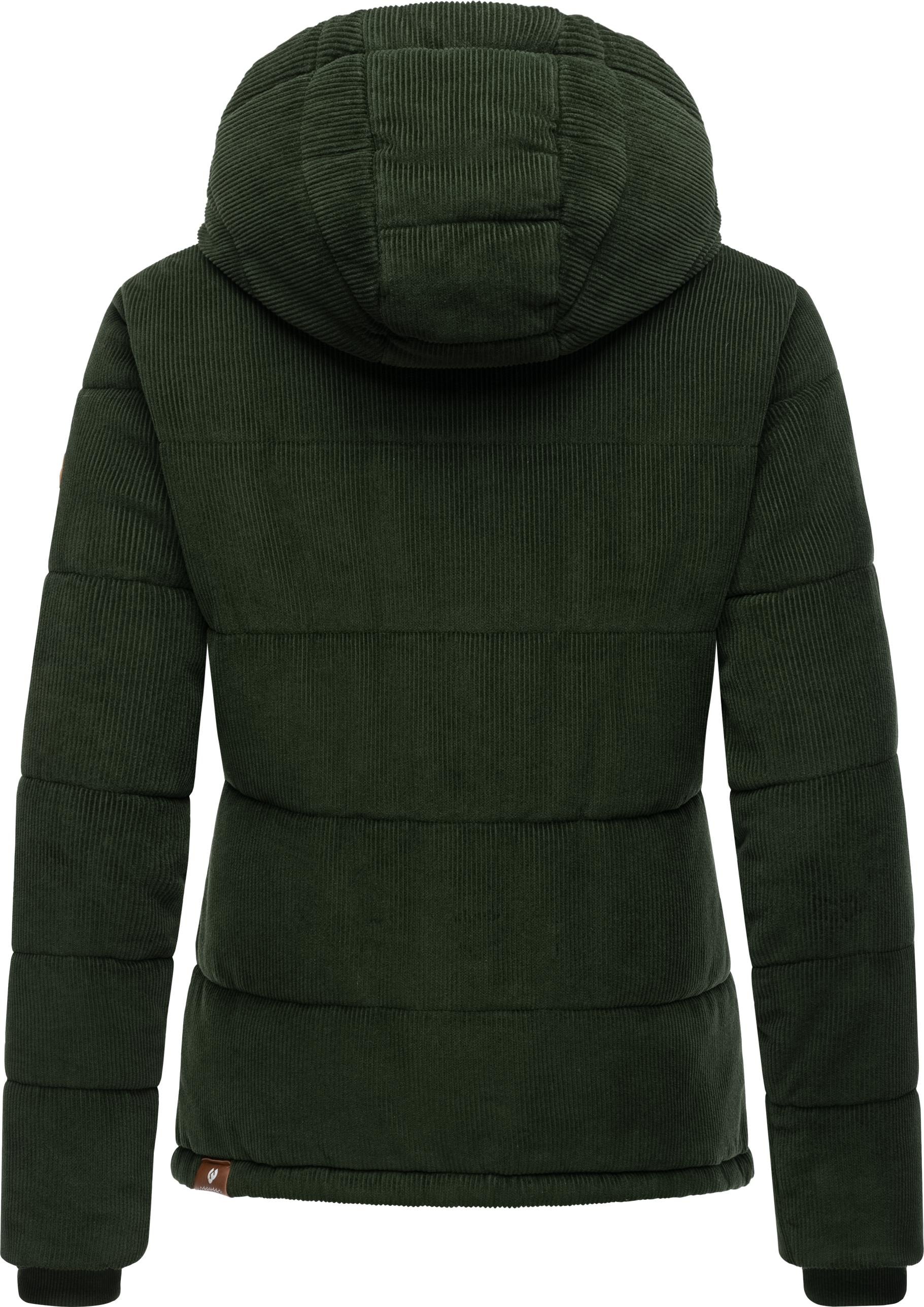 Ragwear Cordjacke »Wuggys«, mit Kapuze, Stylische Damen Kordjacke mit flauschigem Innenfutter