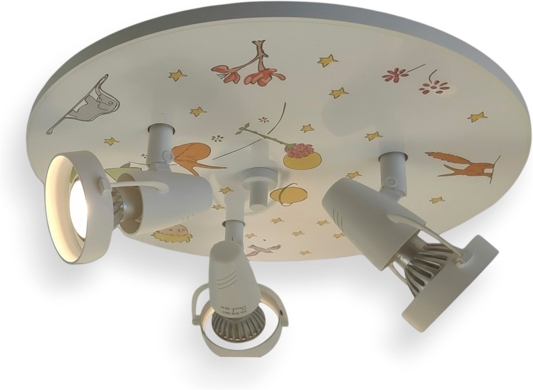 niermann Deckenleuchte »Kinderlampe mit Motiv "Der kleine Prinz", Strahler für Kinderzimmer« GU10 1 Stk. 3 schwenk- und drehbare Strahler, Made in Germany