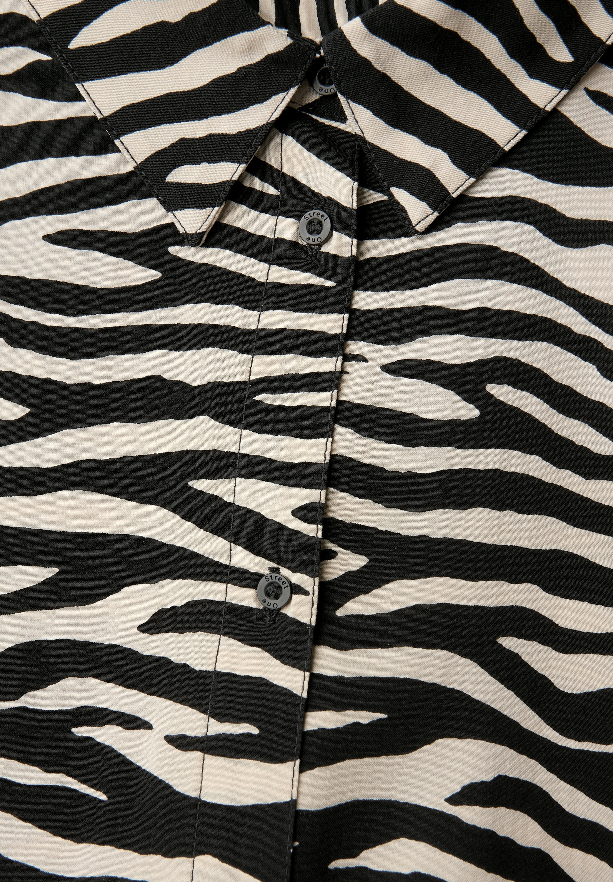 STREET ONE Hemdbluse, aus seidiger Viskose
