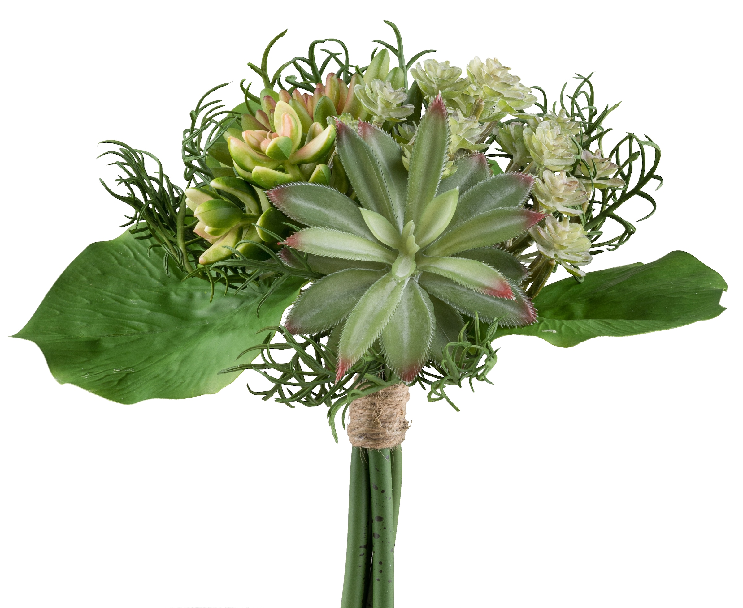 Creativ green Kunstpflanze »Sukkulenten-Bouquet«, mit grünrosa Farbgebung