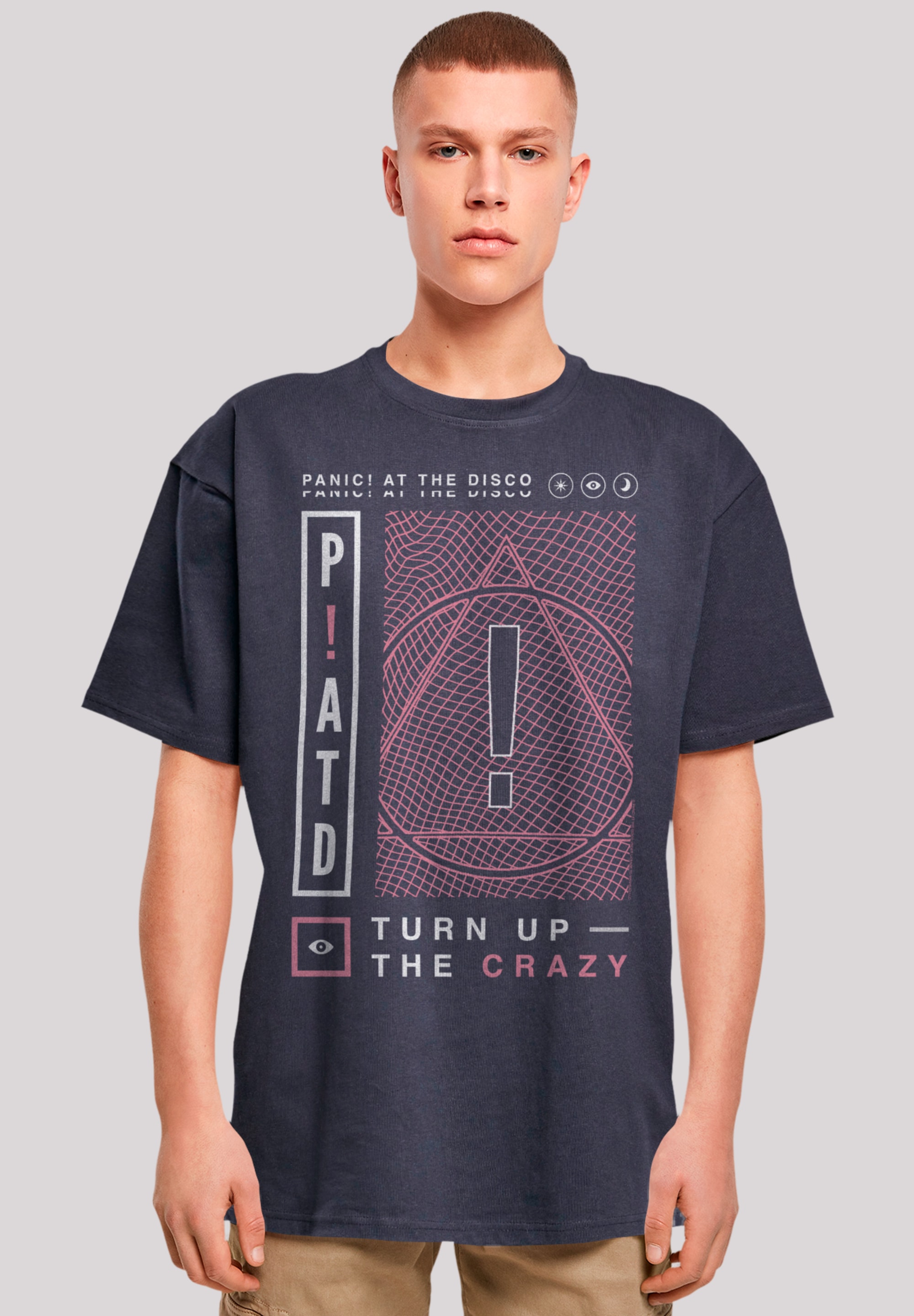 F4NT4STIC T-Shirt "Panic At The Disco Turn Up The Crazy", Premium Qualität günstig online kaufen