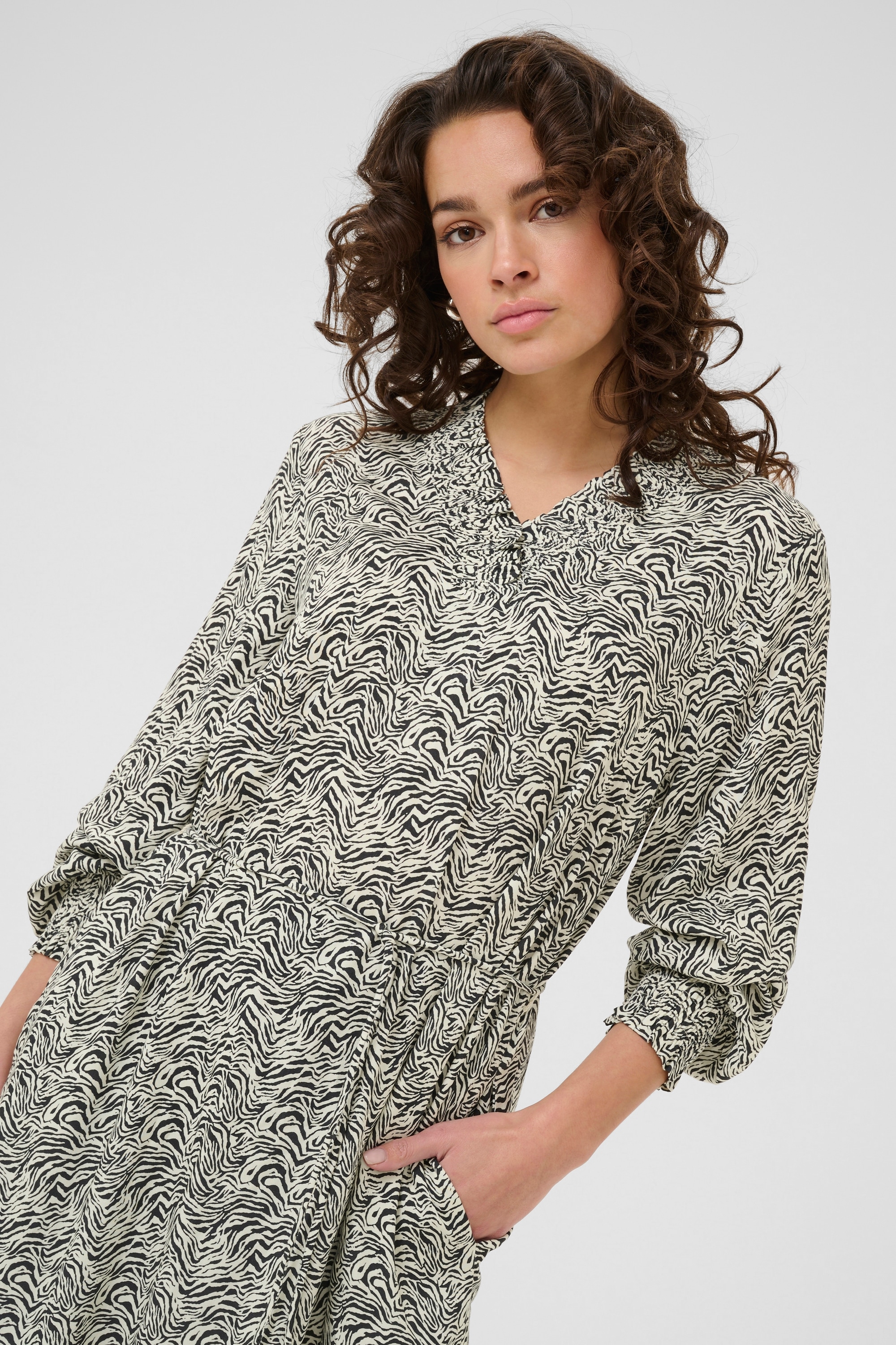 KAFFE Midikleid »Damen Kleid KAmiriam«