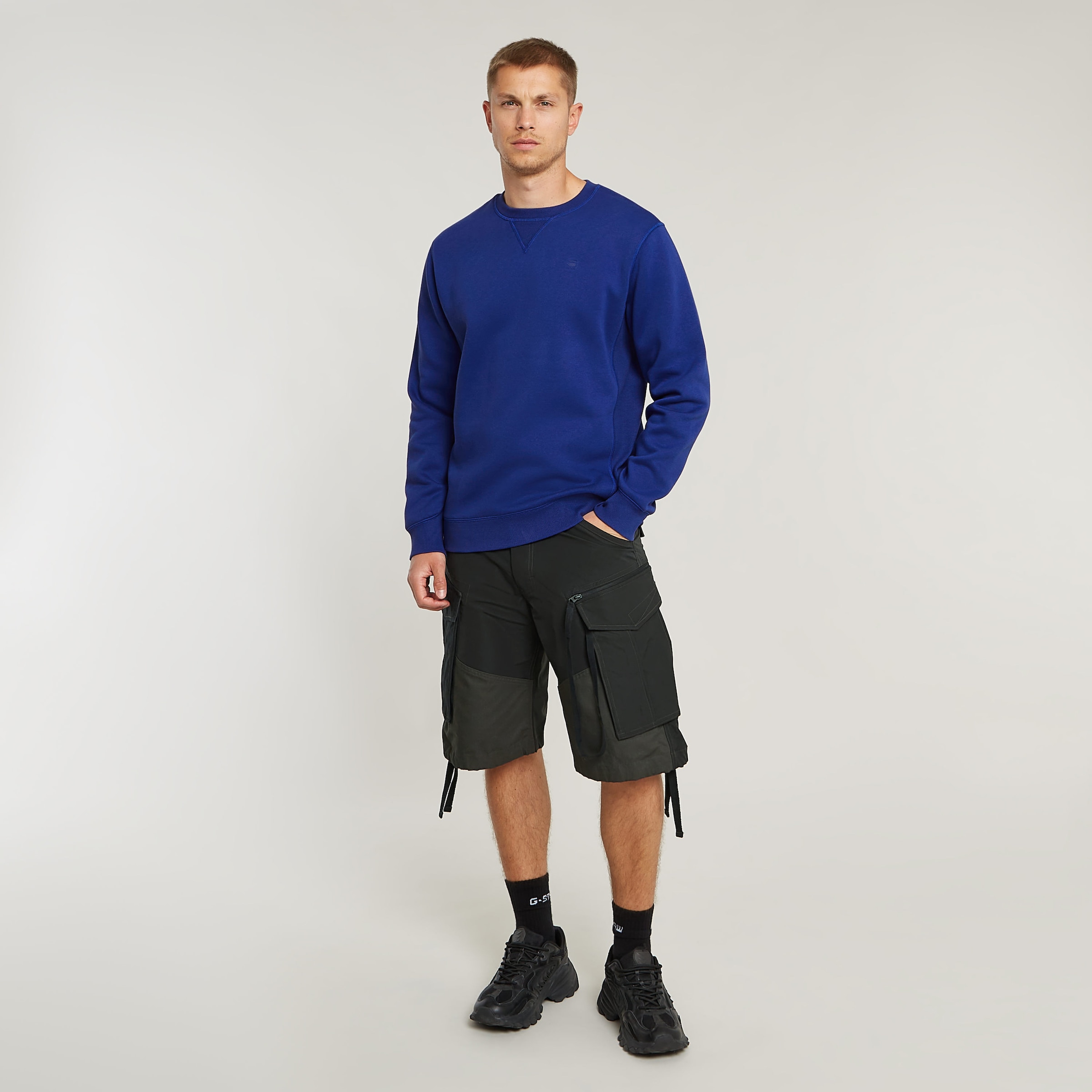 G-STAR Sweatshirt »Premium Core Pacior Sweat«, mit Ripp-Seiteneinsätzen