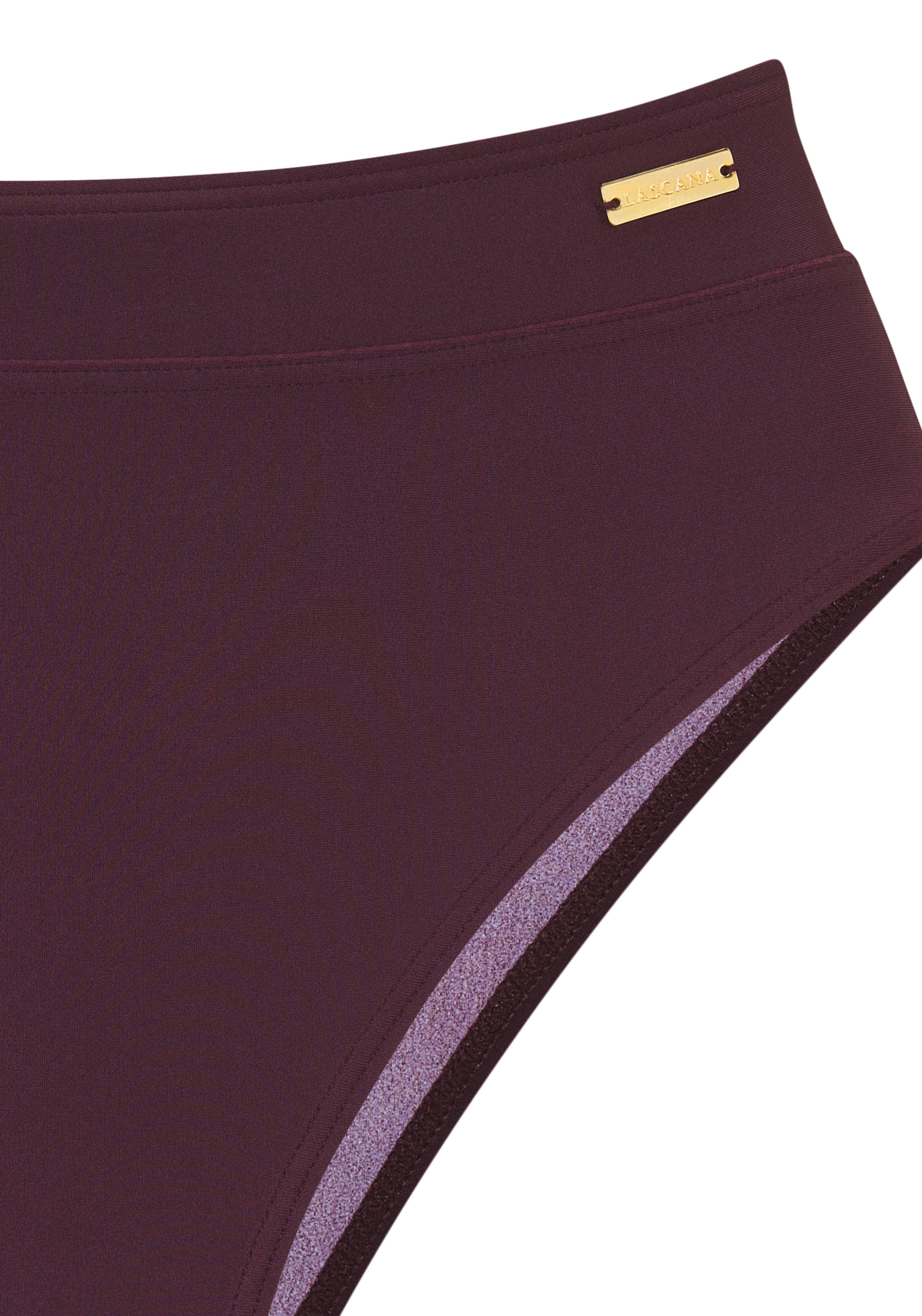 LASCANA Highwaist-Bikini-Hose »Lolo« mit angesetztem Bündchen