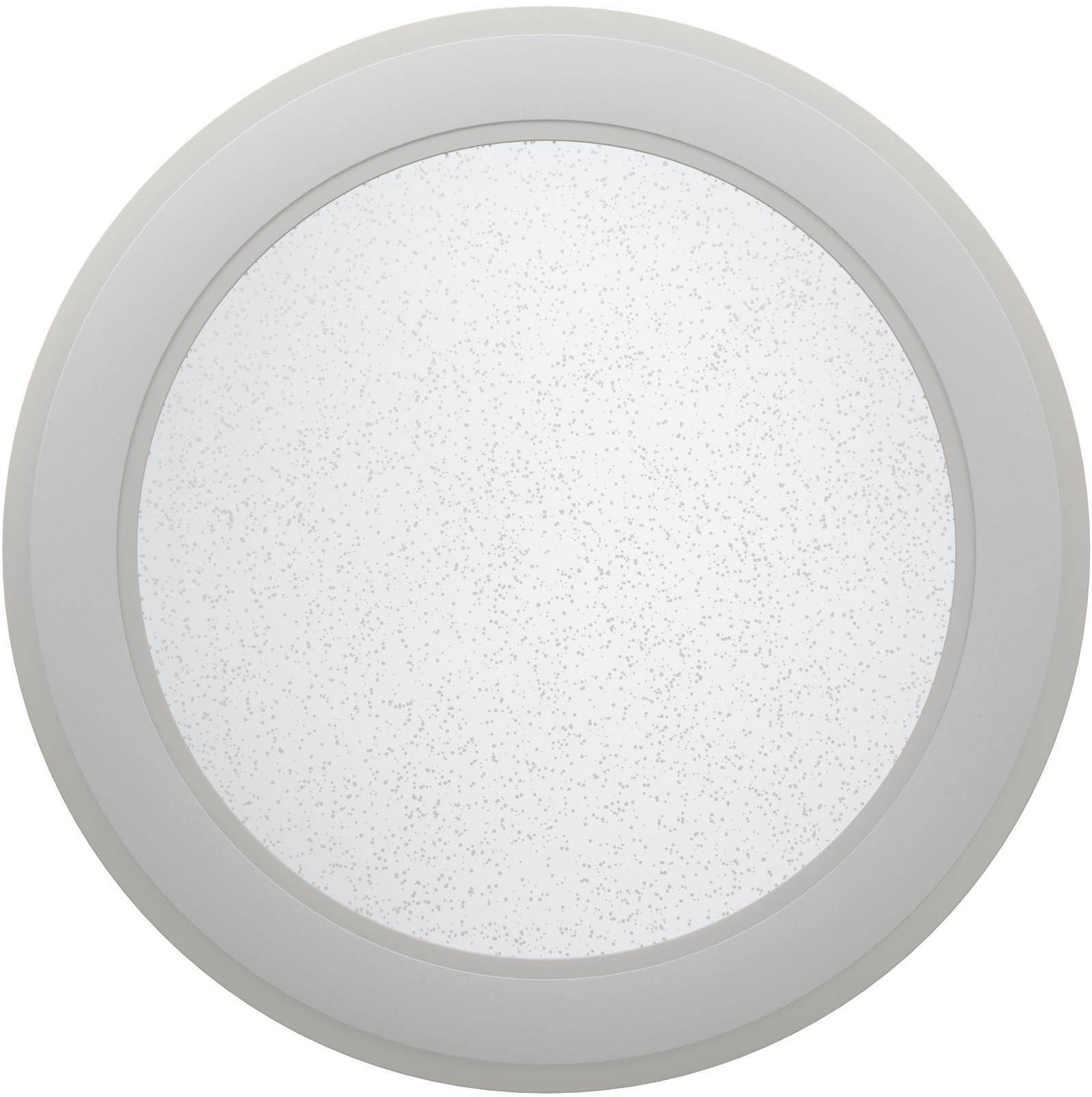 EGLO Deckenleuchte »Macchoni Deckenlampe, Kristall Deckenleuchte mit Fernbedienung, Lampe« LED-Modul 1 Stk. Kaltweiß | Neutralweiß | Warmweiß Wand-/Deckenleuchte - H5 x Ø38 cm - weiß - 20W inkl.